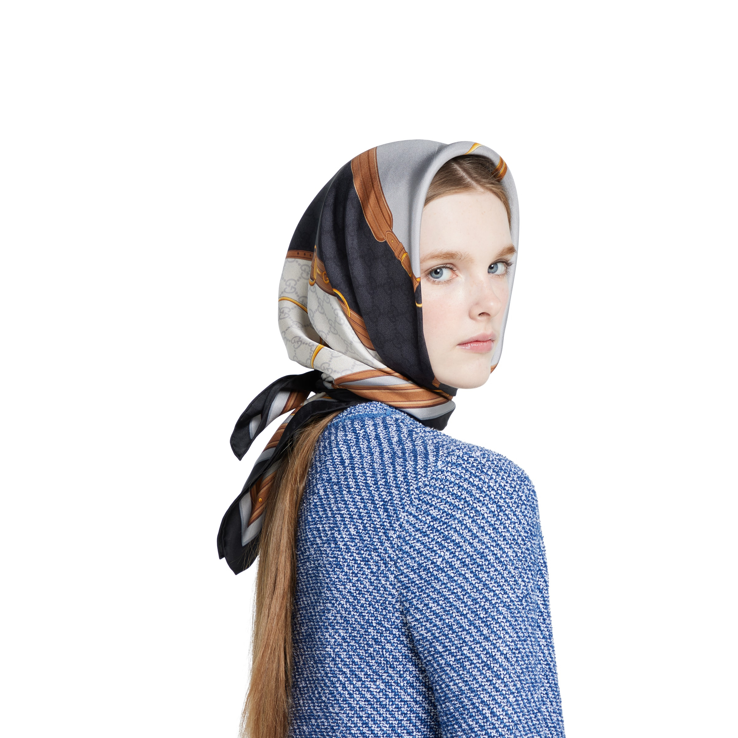 Printed silk carré - 5