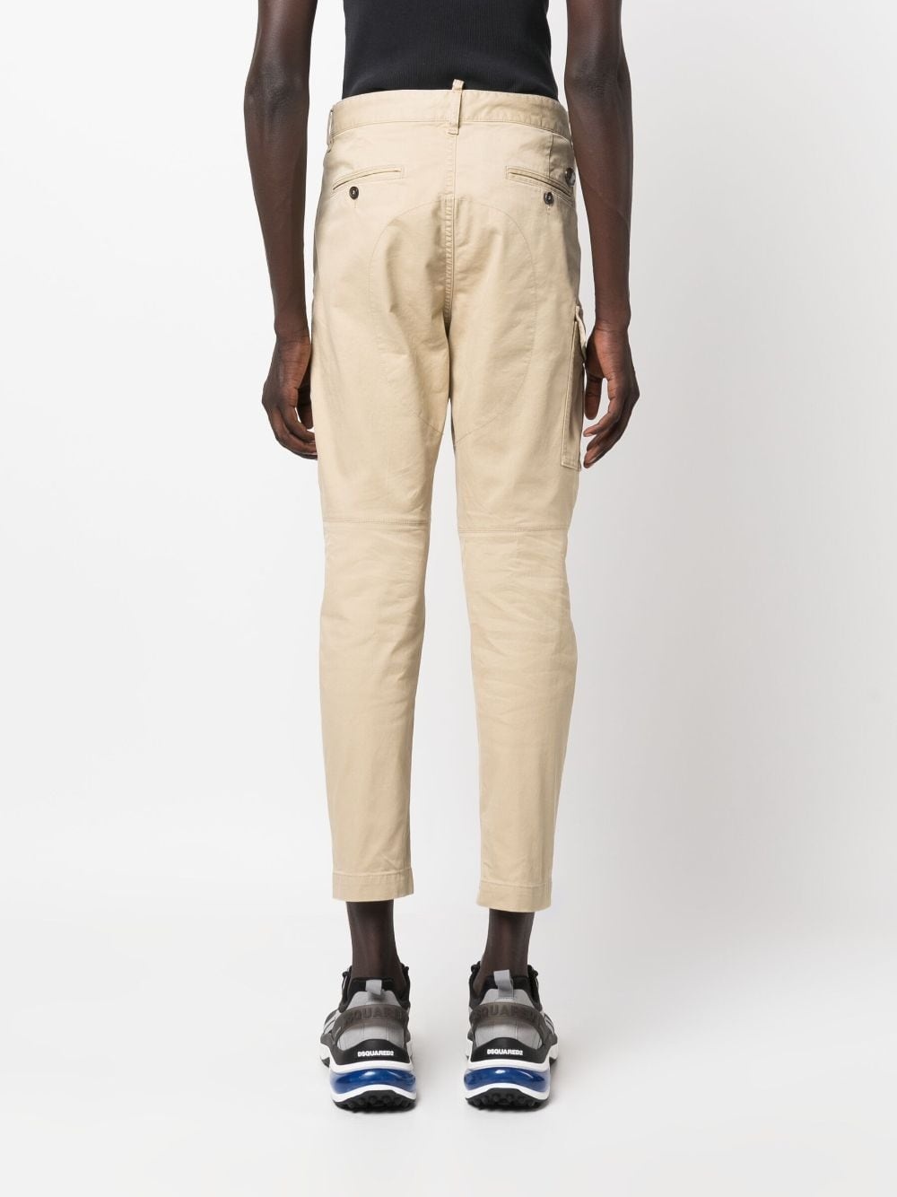 button-up cargo trousers - 4