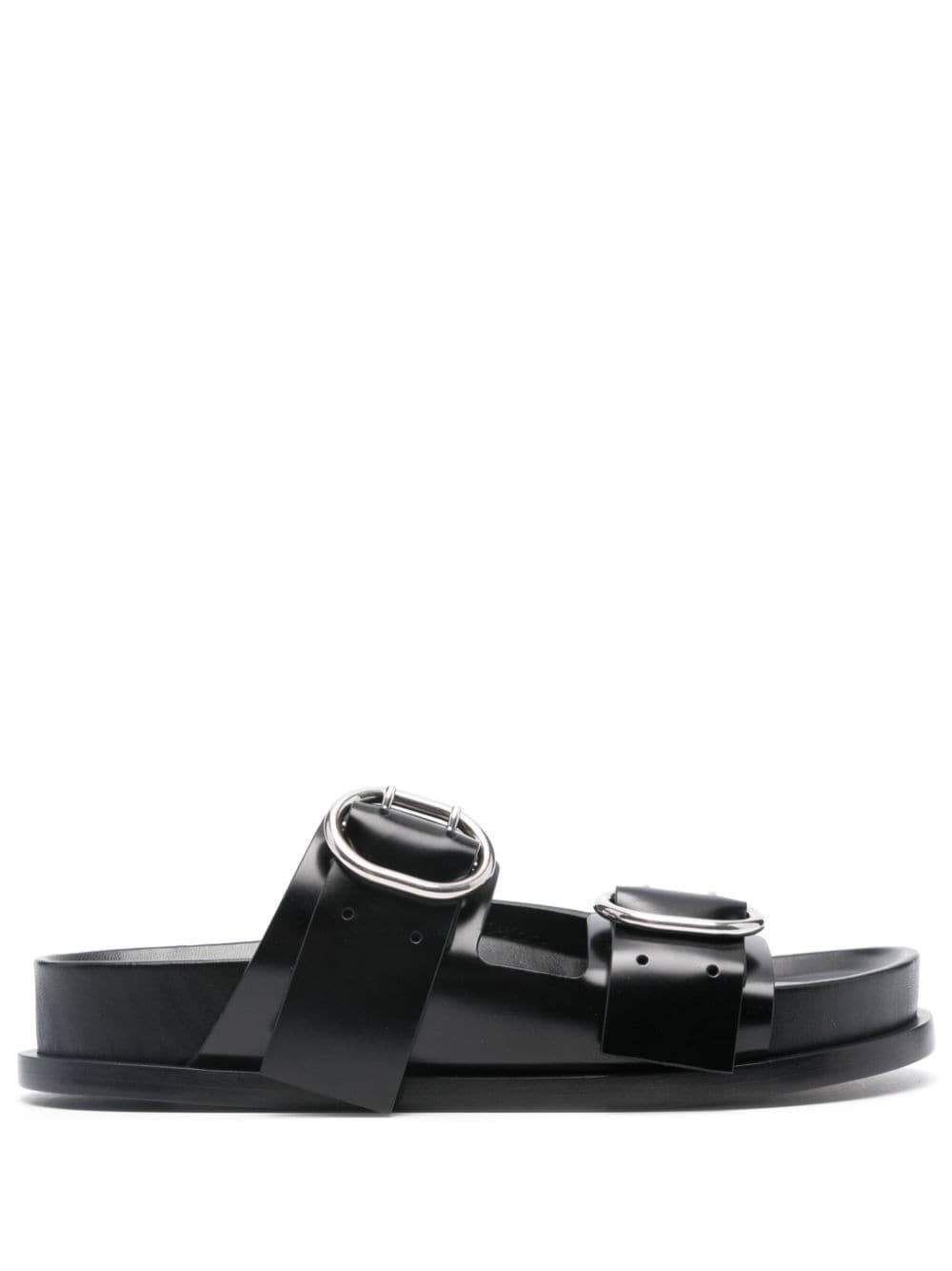 buckled leather sandals - 1