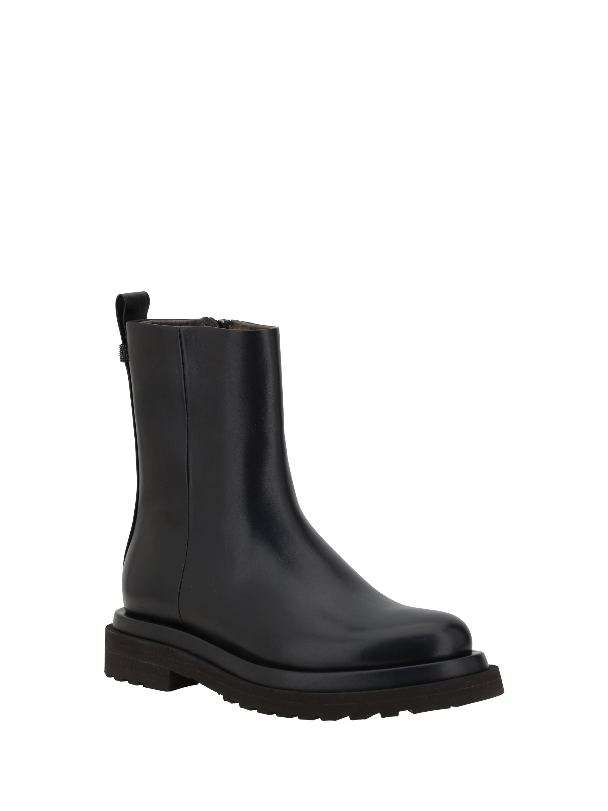 Brunello Cucinelli Women Leather Ankle Boots - 2