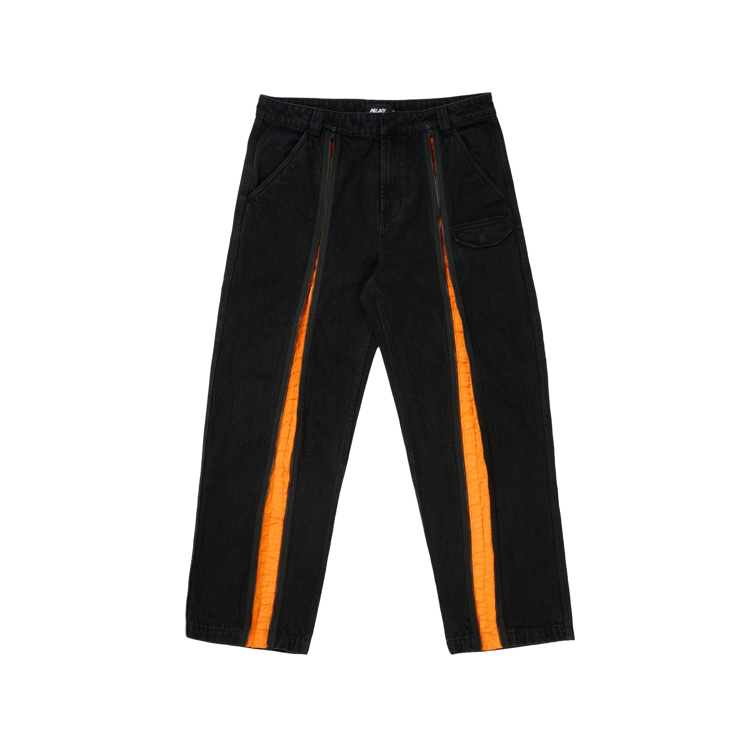 ZIPPED FLIGHT TROUSER BLACK - 1