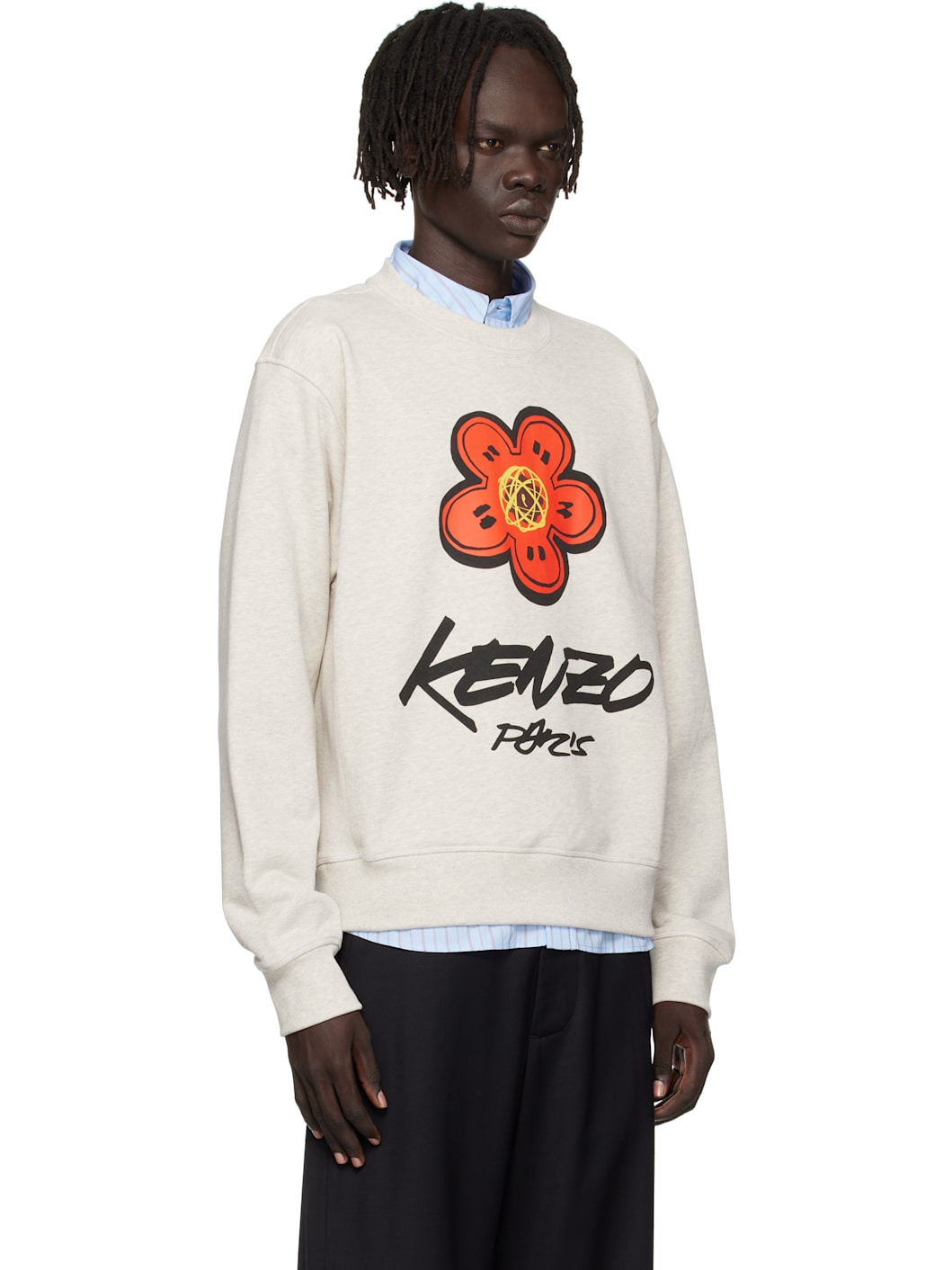 Gray Kenzo Paris Futura 2000 Edition Cotton Sweatshirt - 2