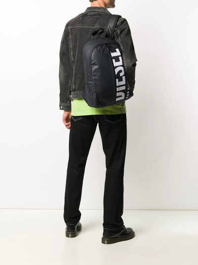 Diesel logo print backpack outlook