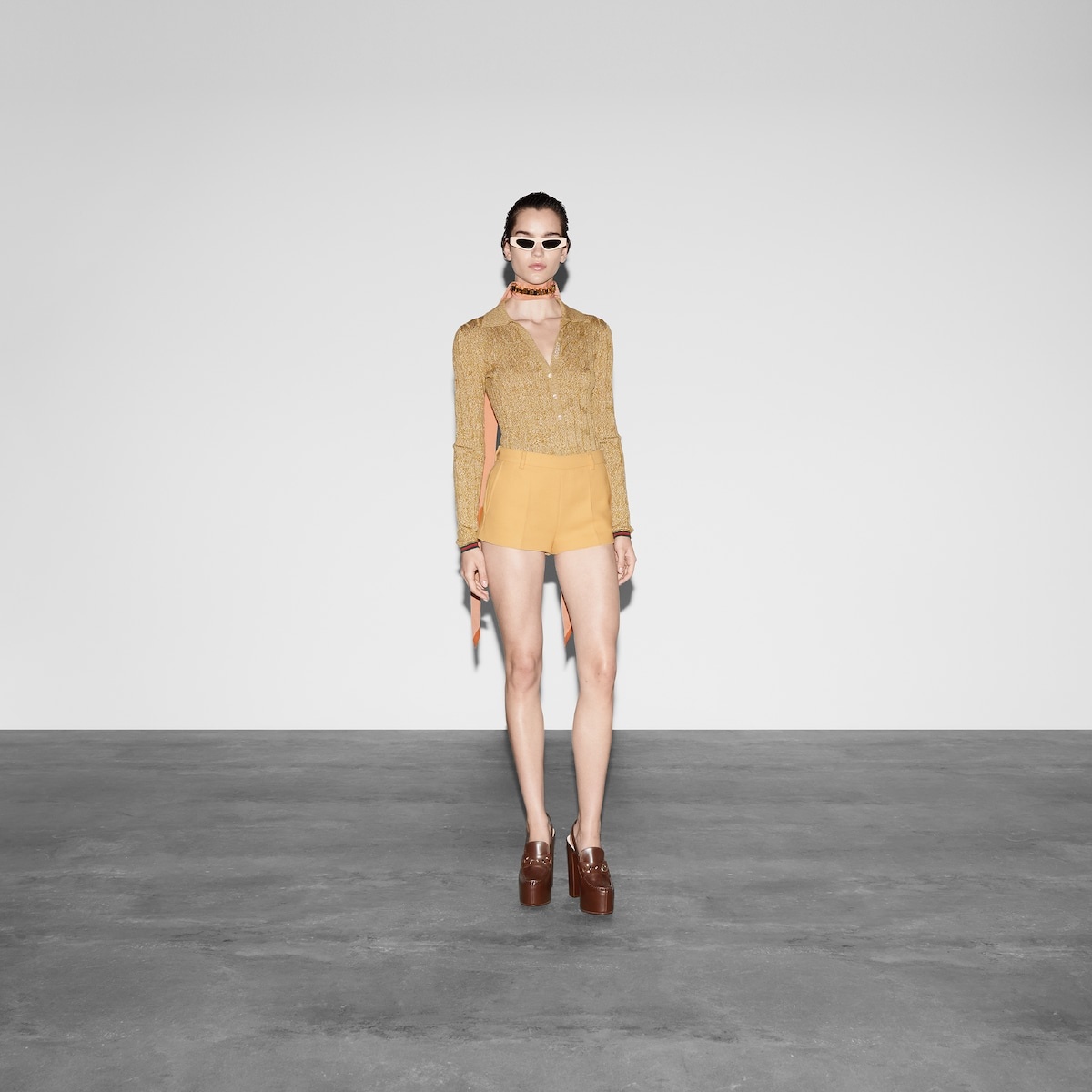 Wool crêpe short - 2