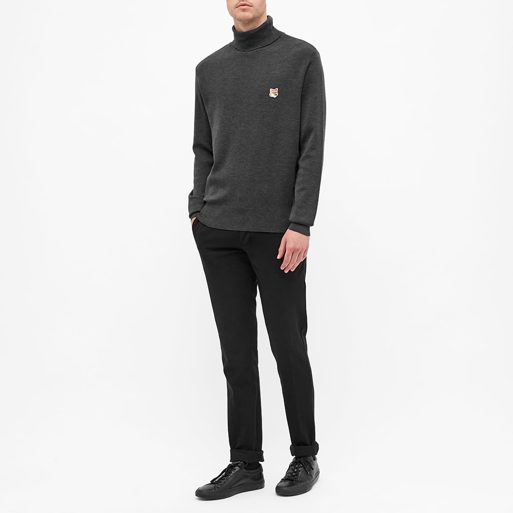 Maison Kitsuné Fox Head Patch Merino Turtleneck - 6