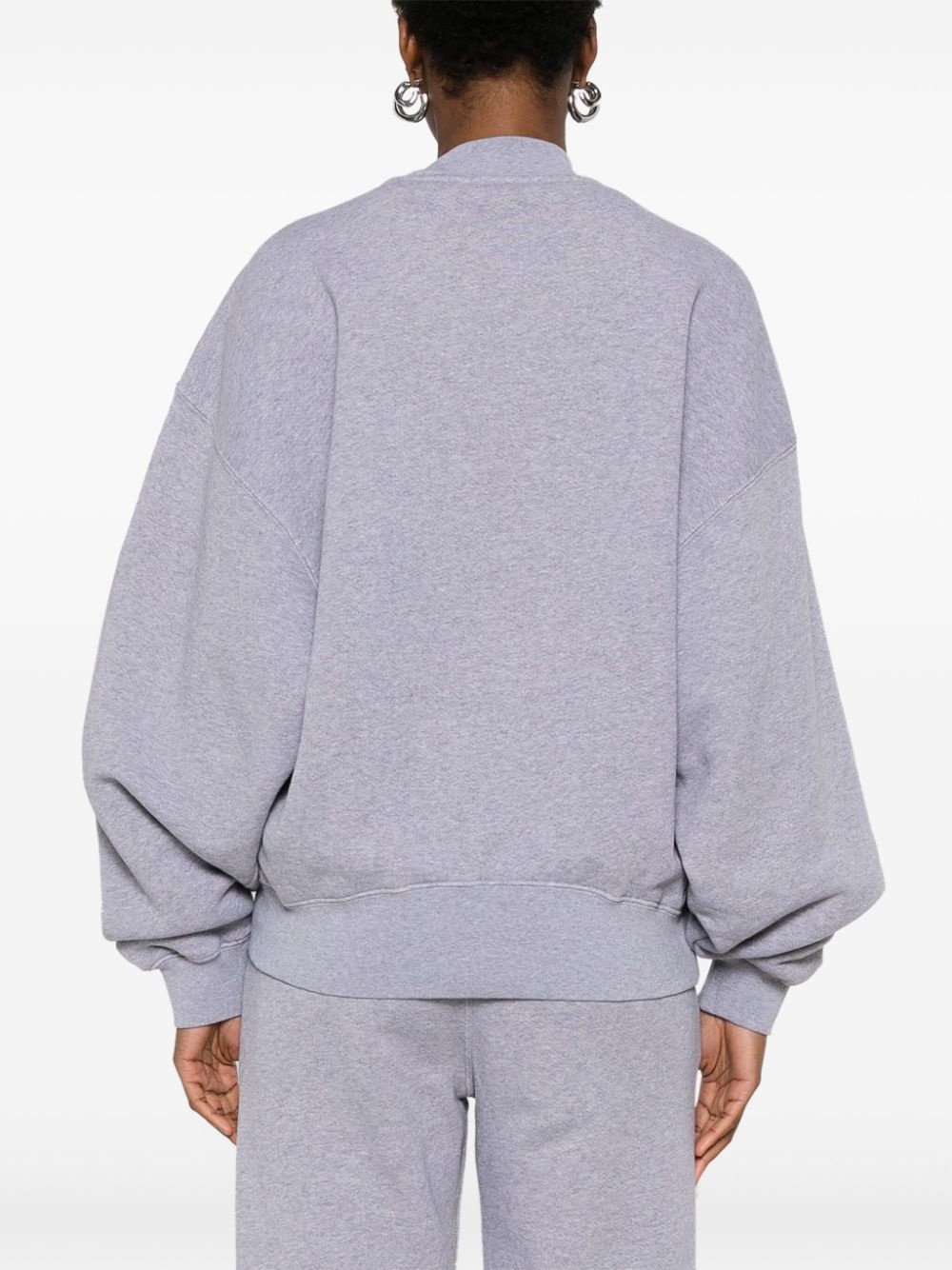 logo-embroidered sweatshirt - 4