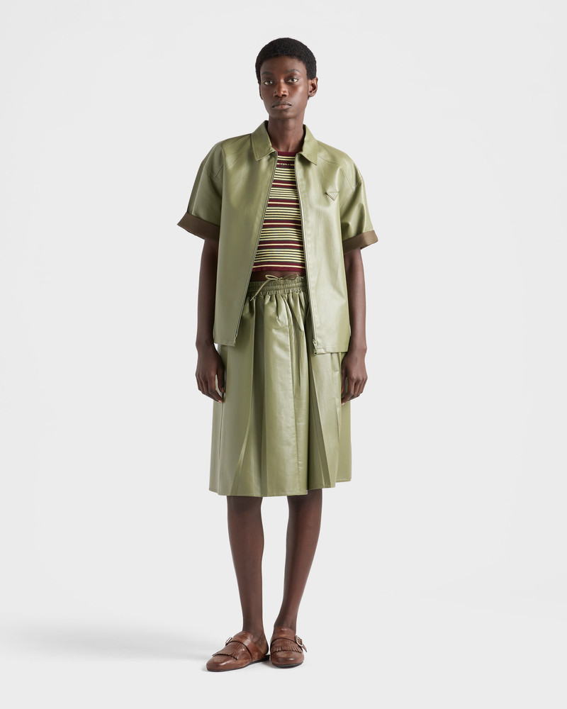 Prada Nappa leather zipper shirt outlook