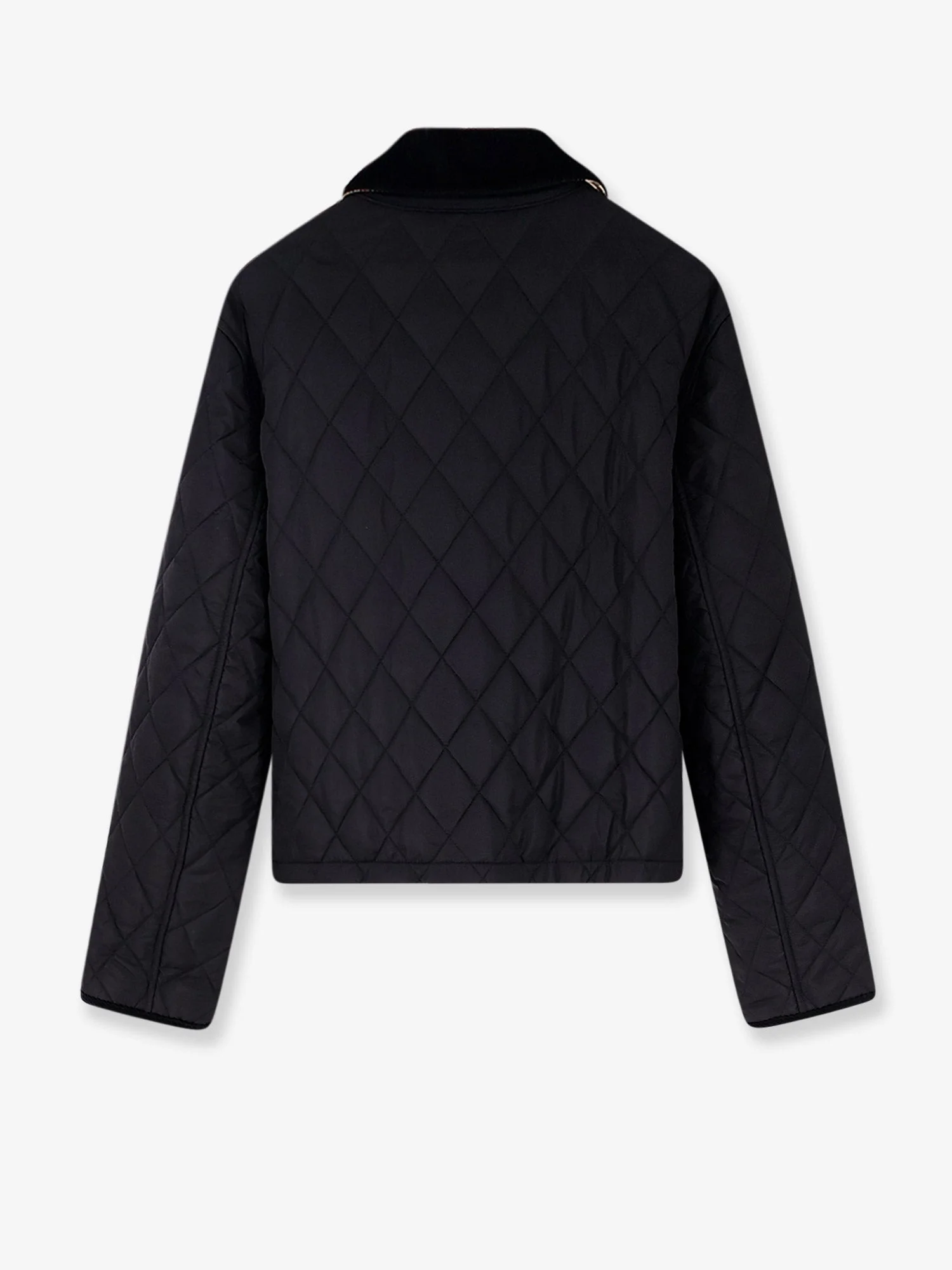 Burberry Nylon Jacket with Stitching Black - 1