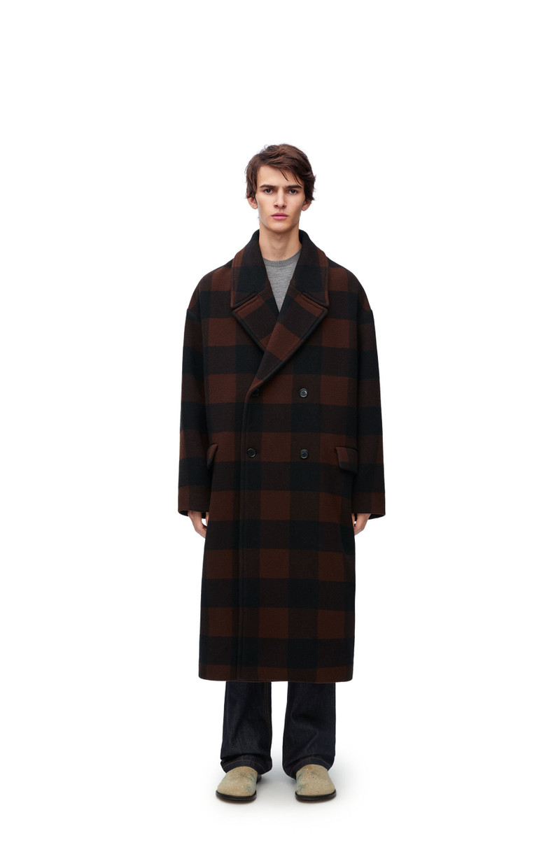 Loewe Double breasted coat in wool outlook
