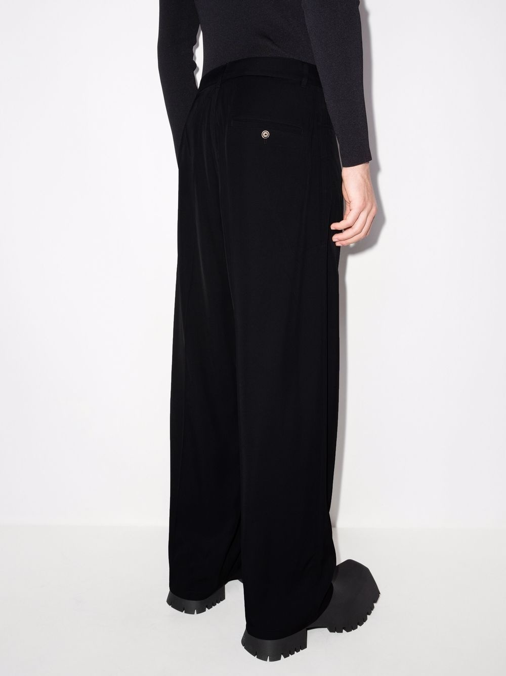 Fluid cotton trousers - 3