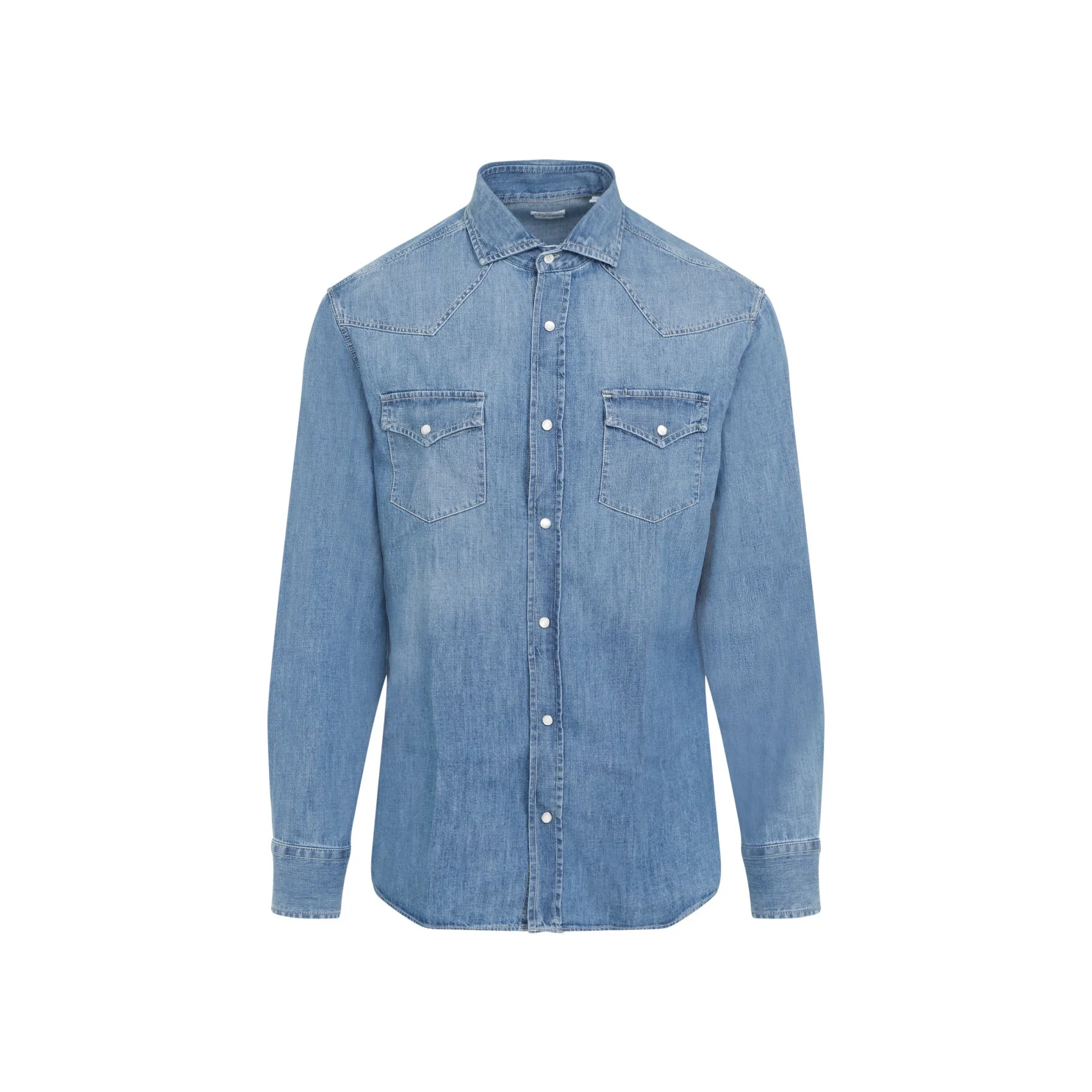 Brunello Cucinelli Denim Shirt Men - 1