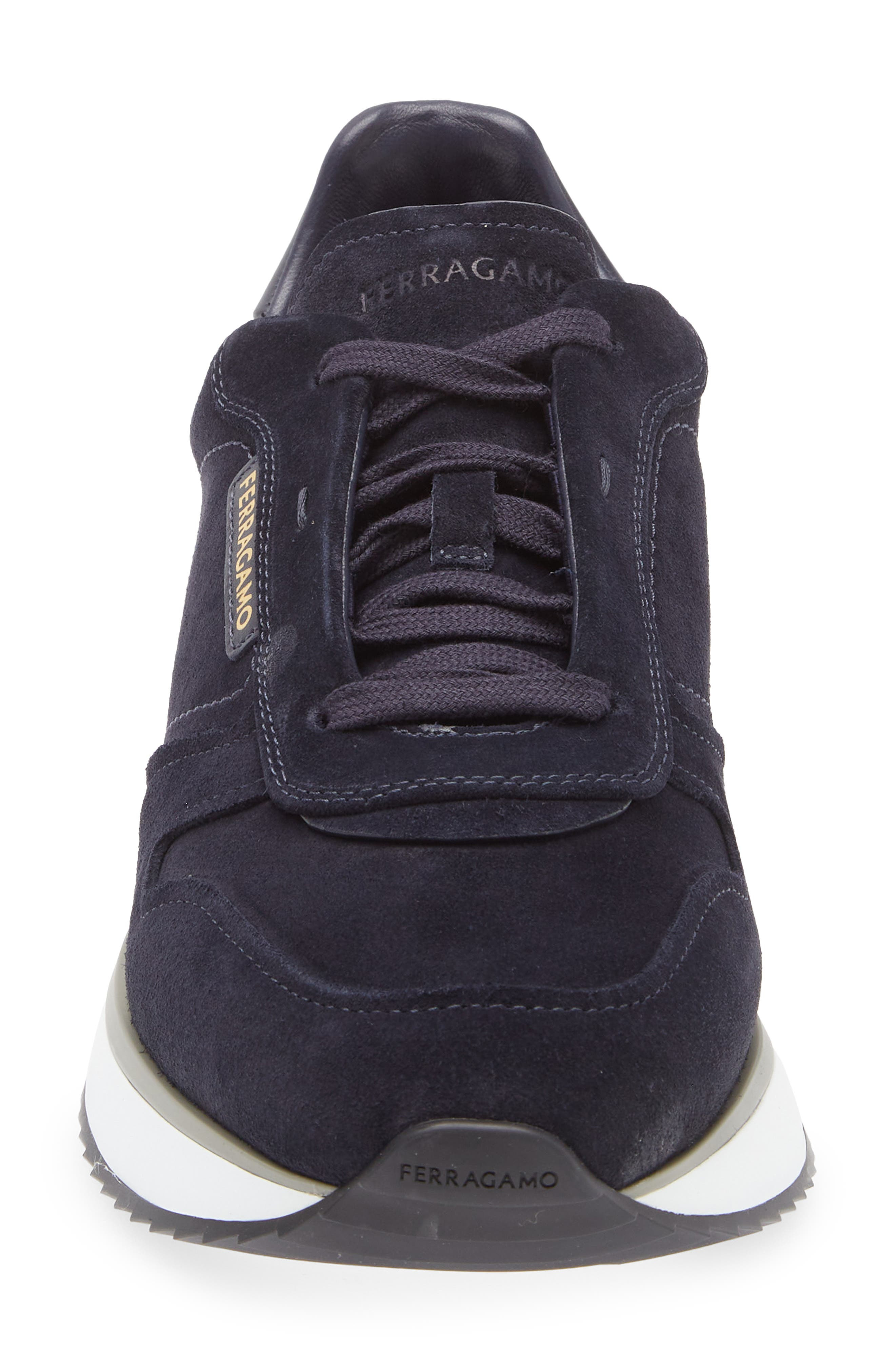 FERRAGAMO America Sneaker in Navy at Nordstrom - 4