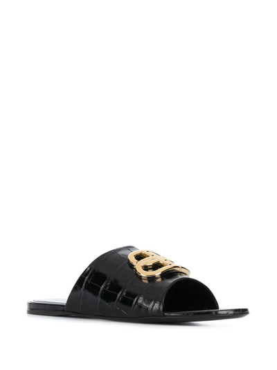 BALENCIAGA BB leather sandals outlook