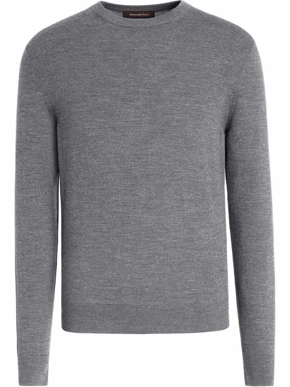 Zegna crew-neck wool jumper - Black