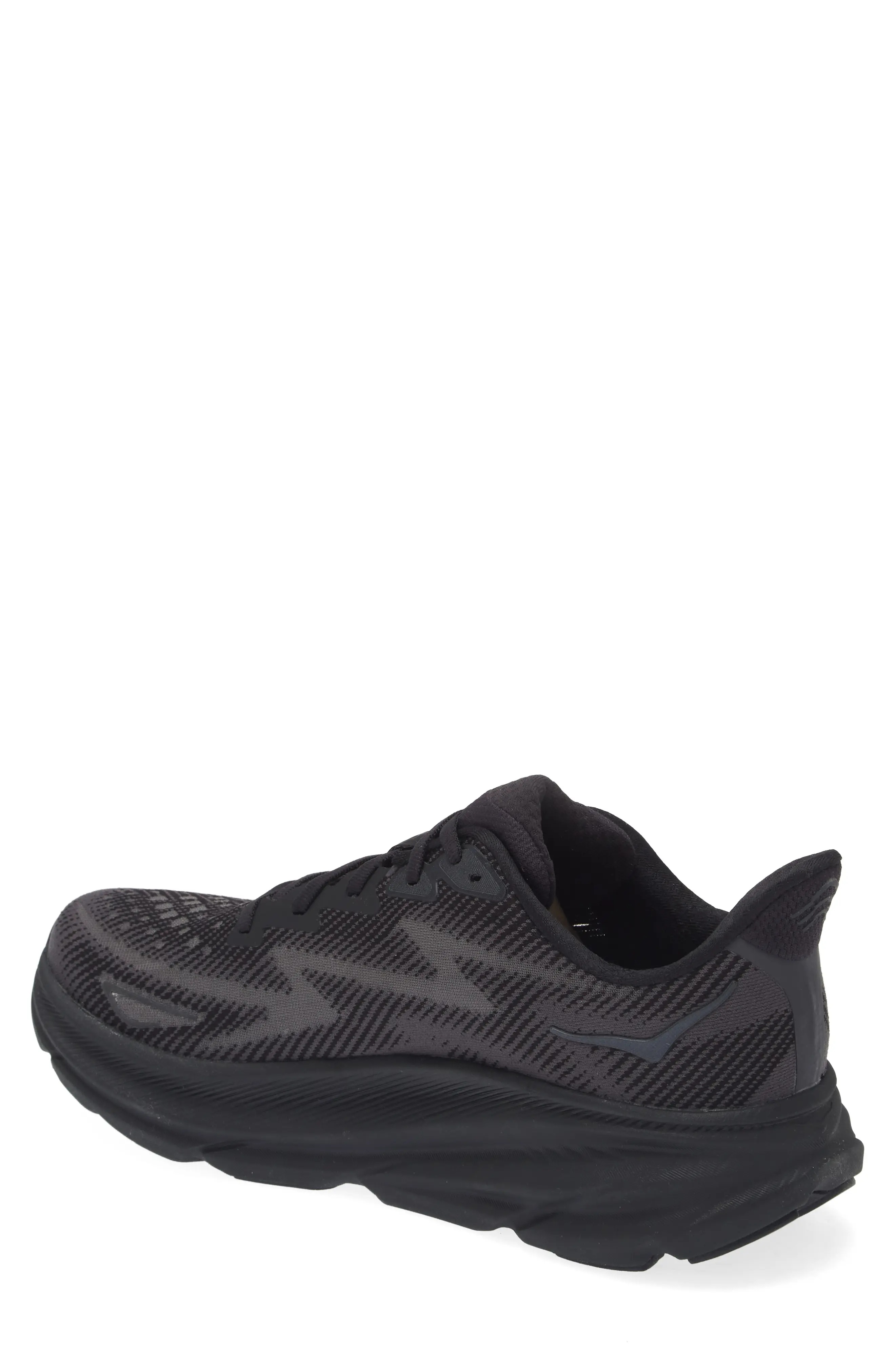 Clifton 9 Running Shoe in Black /Black - 2