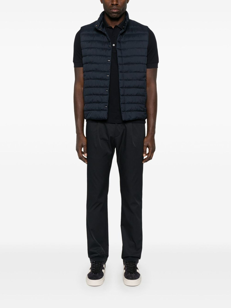 Herno logo-plaque tapered trousers outlook