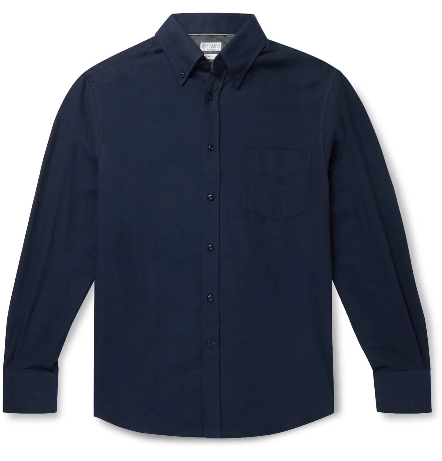 Button-Down Collar Cotton-Twill Shirt - 1