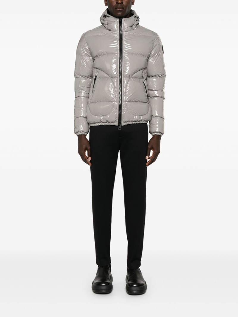 Herno patent hooded puffer jacket outlook