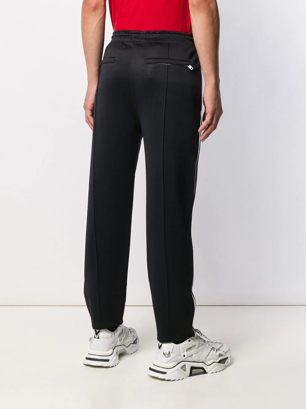 contrast logo track pants - 4