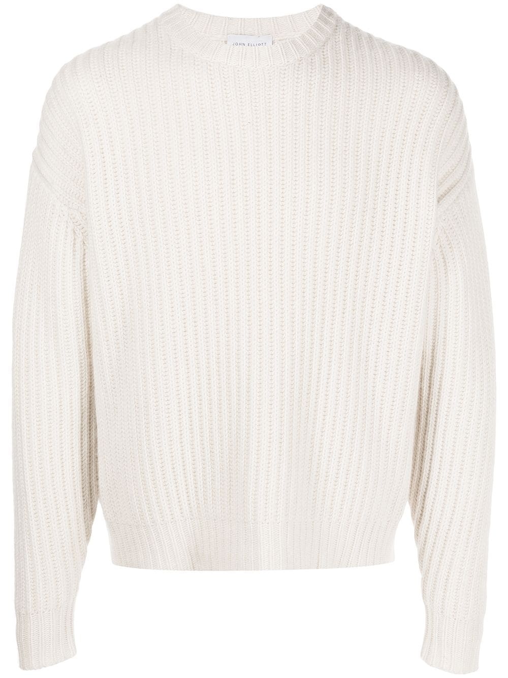 ribbed knit crew-neck jumper - 2