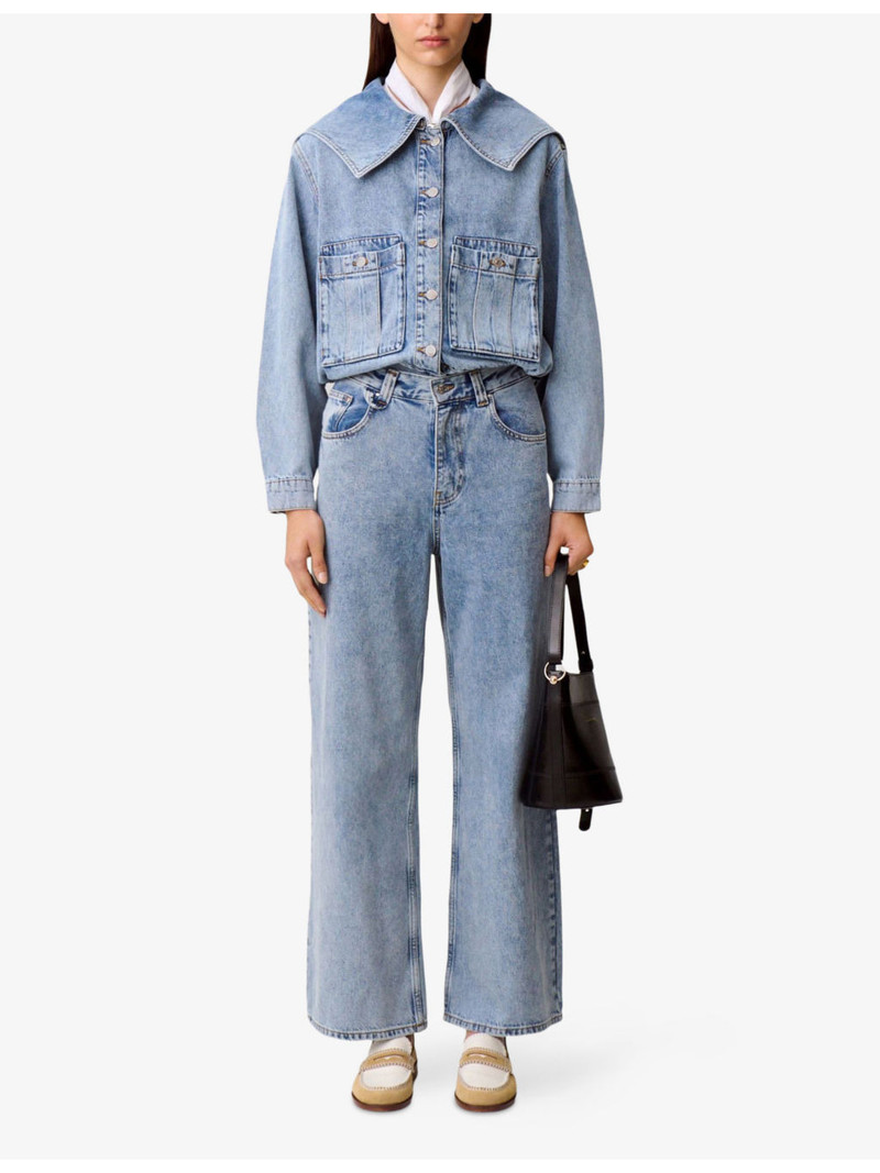 Claudie Pierlot Wide-Leg Denim Jeans outlook