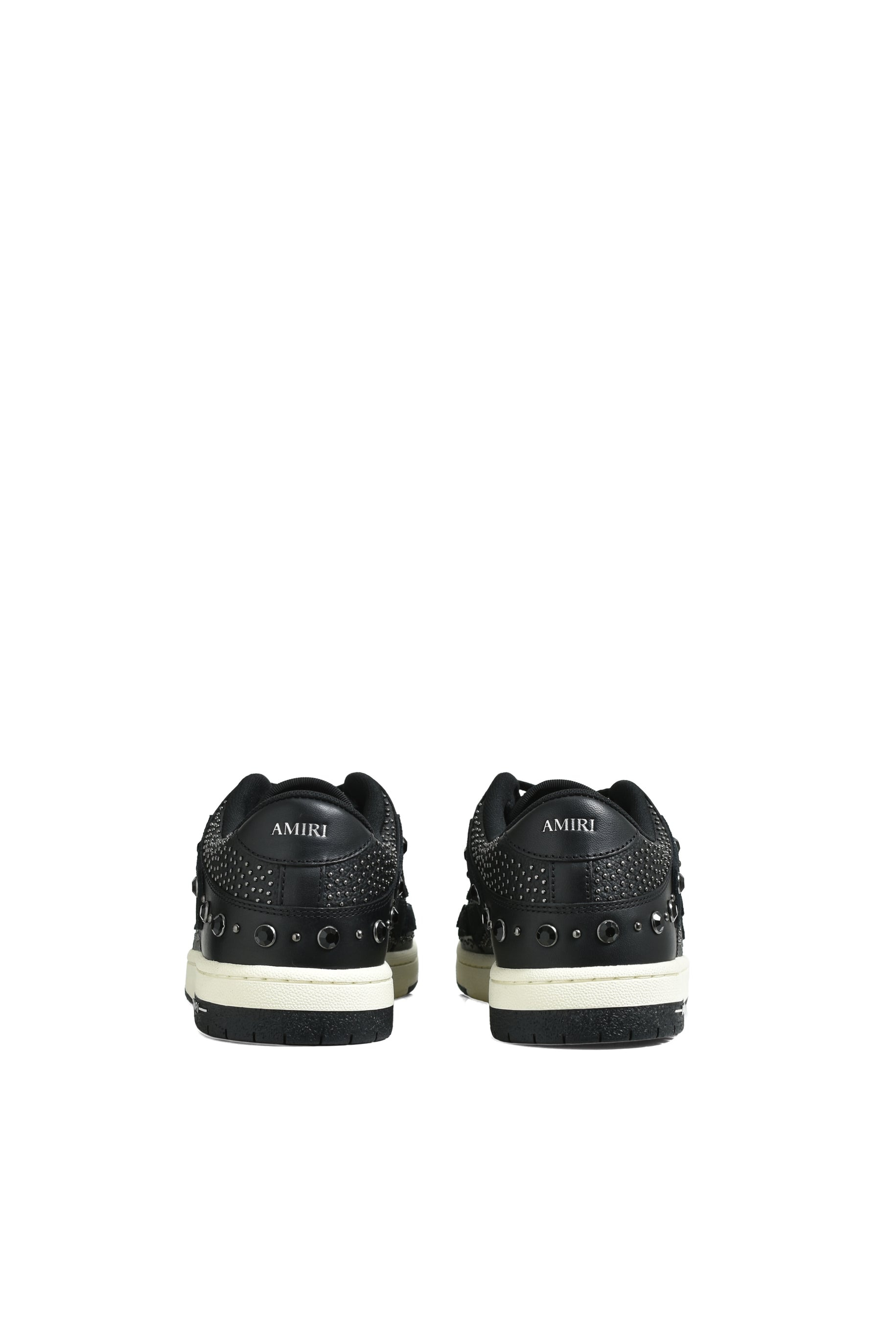 CRYSTAL STUDDED SKEL TOP LOW / BLK - 5