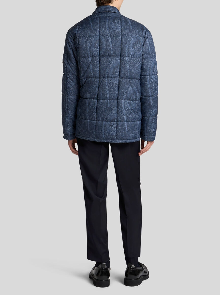 QUILTED OVERSHIRT IN GROSGRAIN - 4