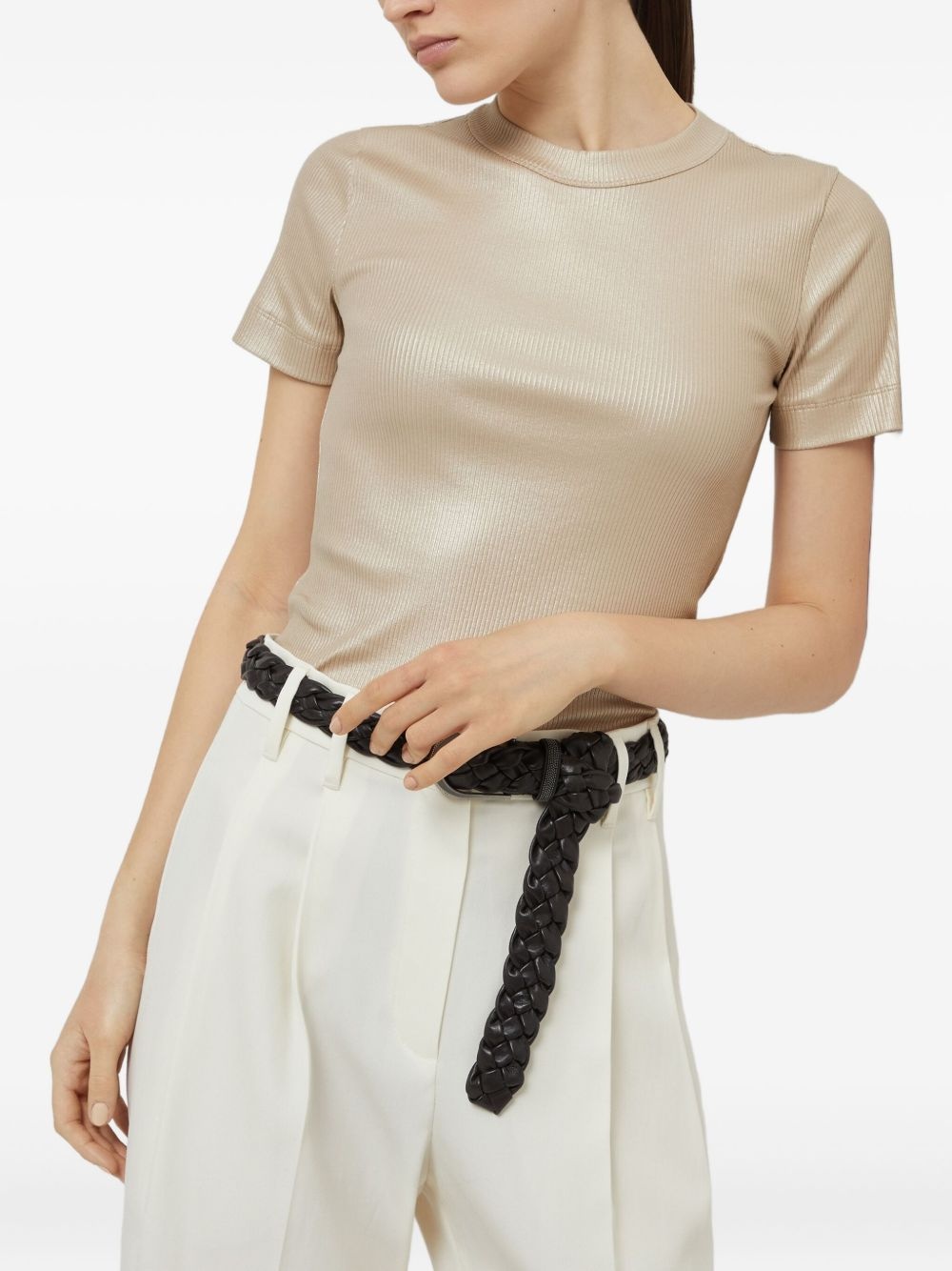ribbed T-shirt - 4