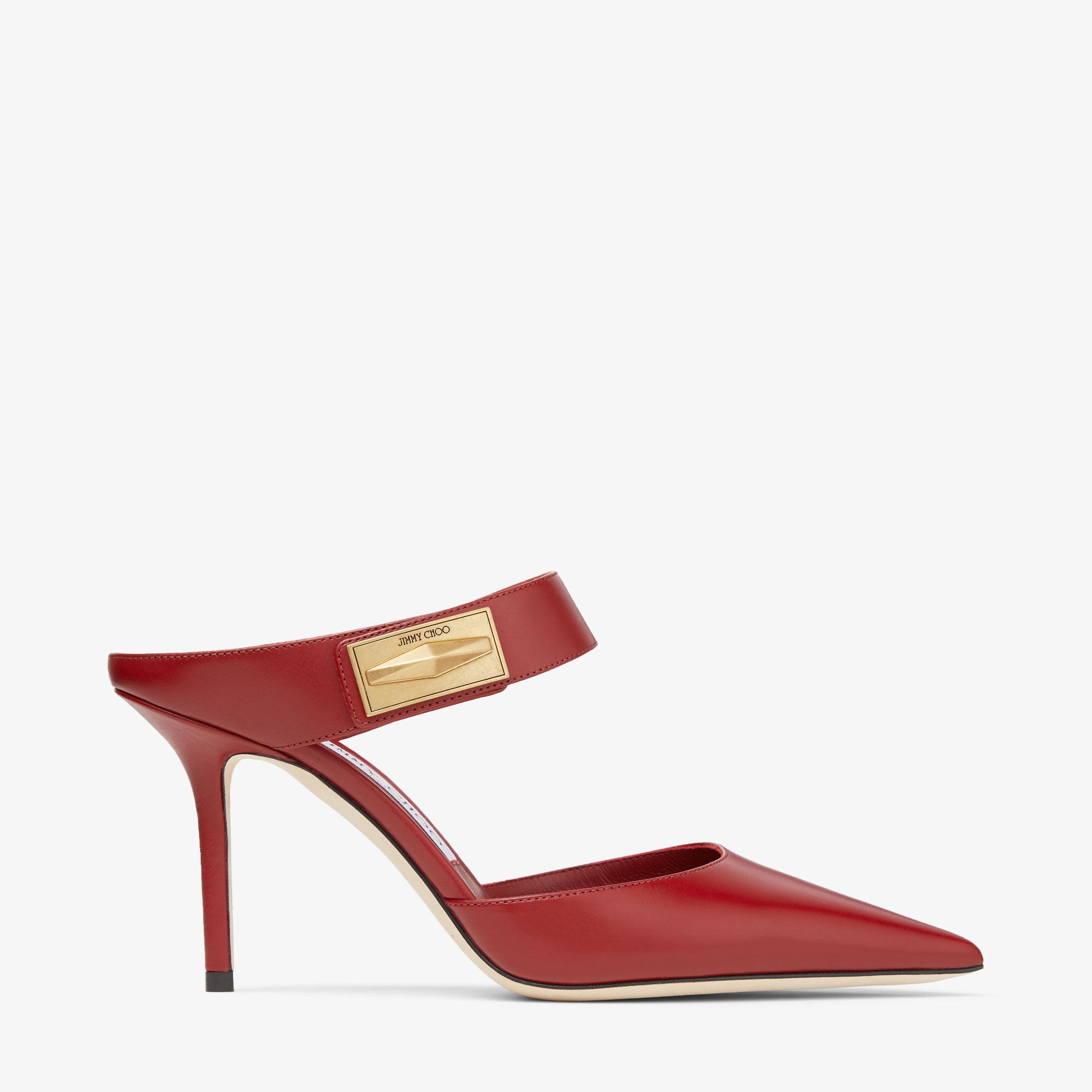 Nell Mule 85
Cranberry Calf Leather Mules - 1