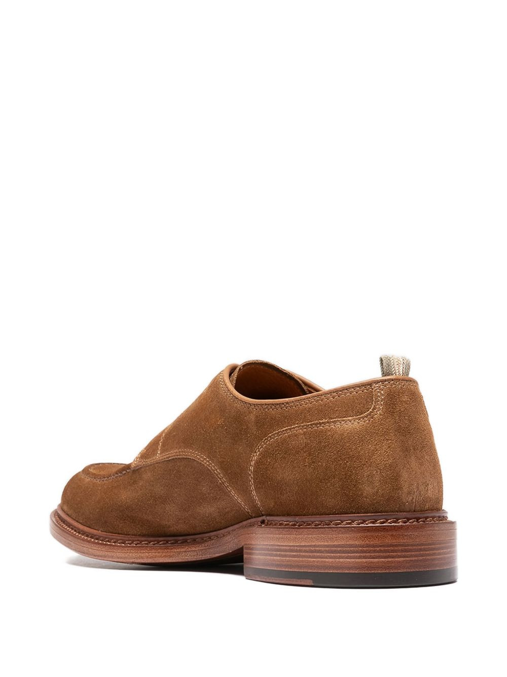 suede-leather lace-up derby shoes - 5