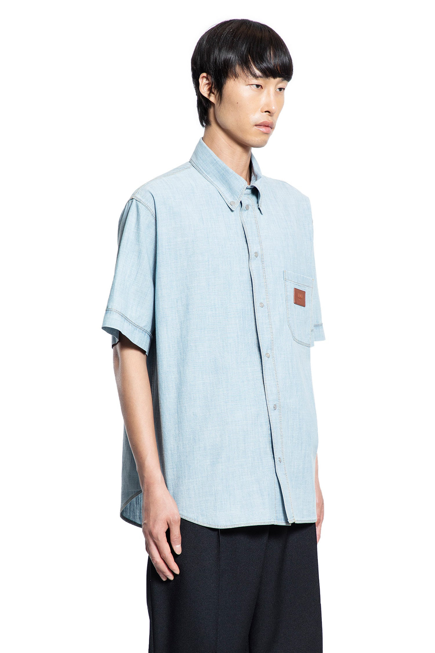 Shirt In Chambray - 2
