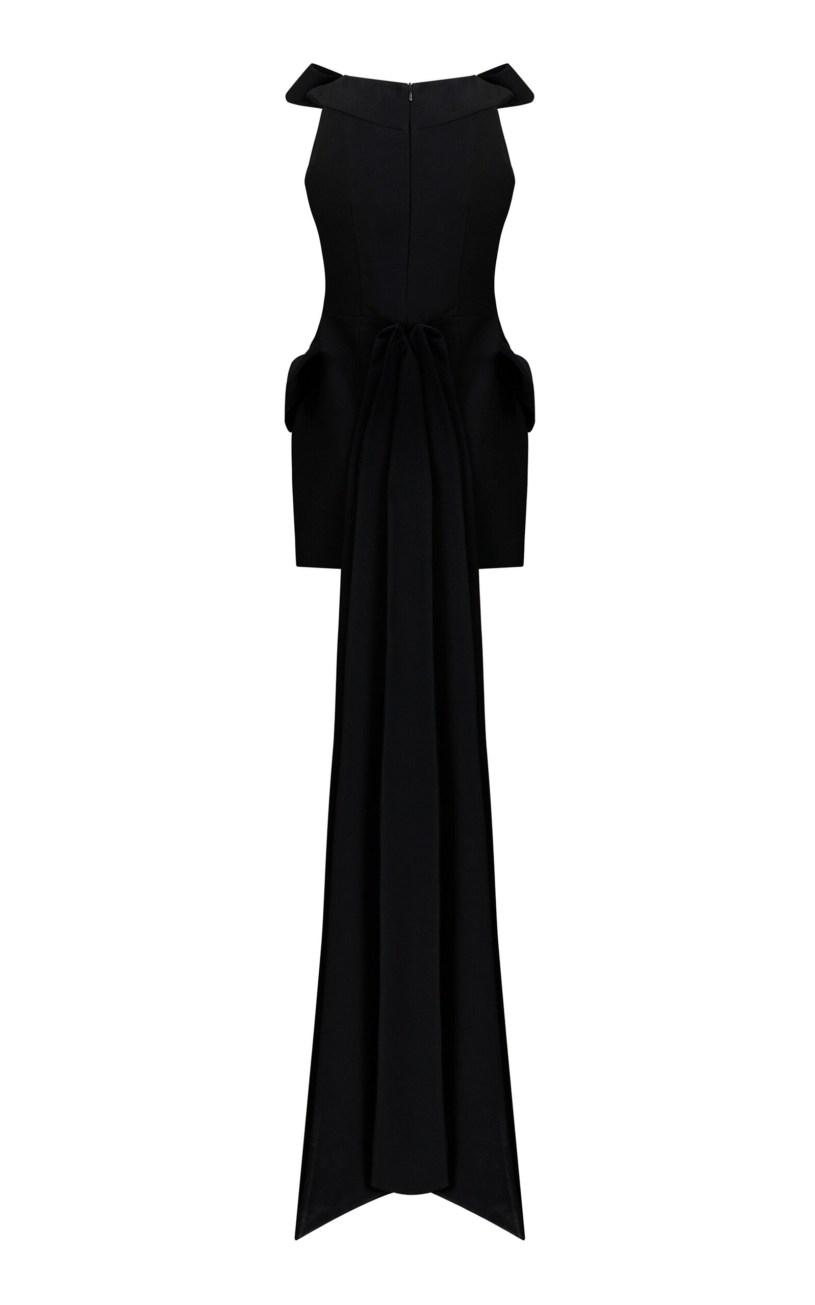 Daphne Train-Detailed Mini Dress black - 1