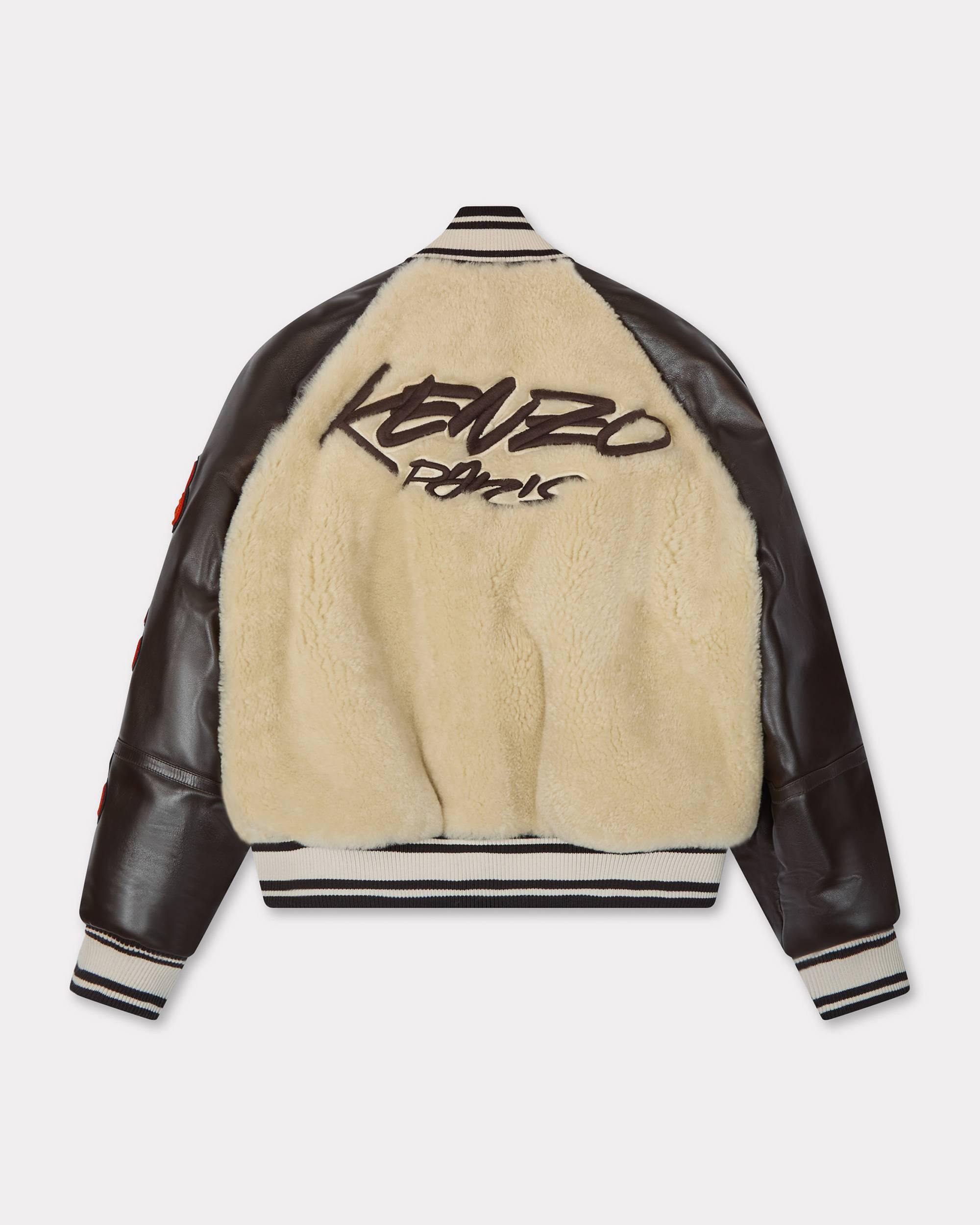 'Kenzo x Futura 2000' genderless shearling varsity - 2