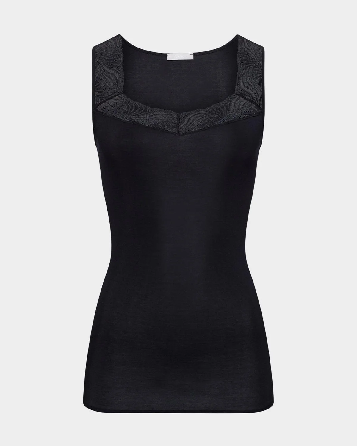 Cotton Delight Lace-Trim Tank Top - 1