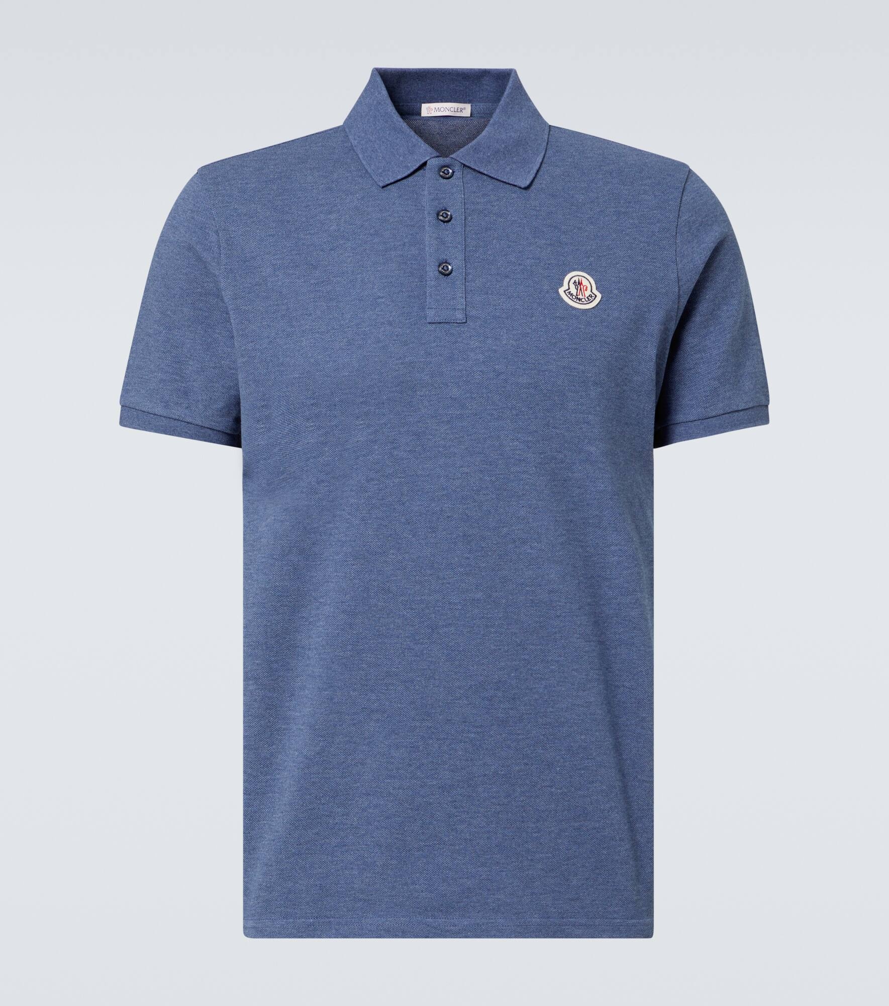 Cotton piqué polo shirt - 1