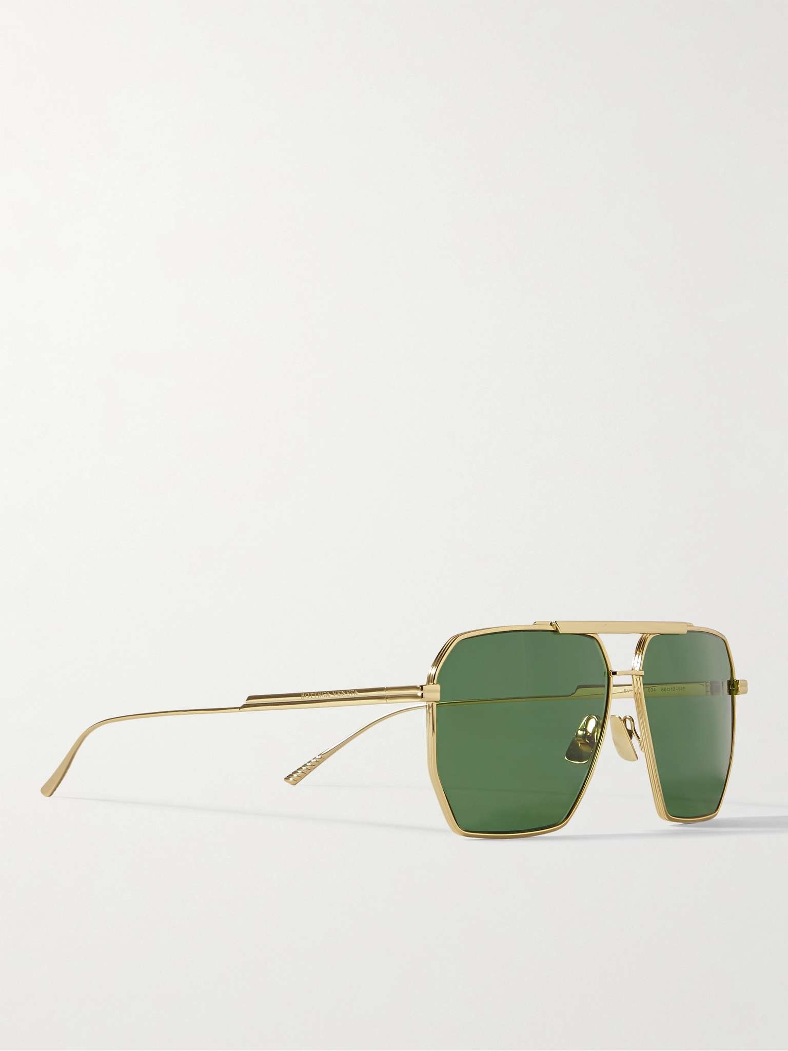 Aviator-Style Gold-Tone Sunglasses - 3