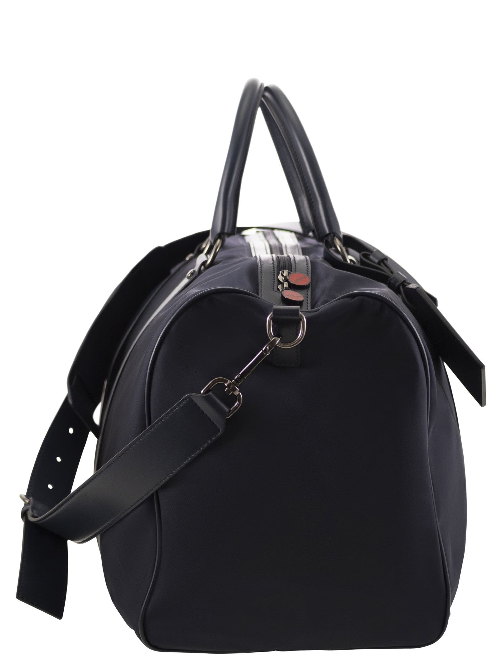 KITON - Kiton Men Duffel Bag With Leather Inserts - 3