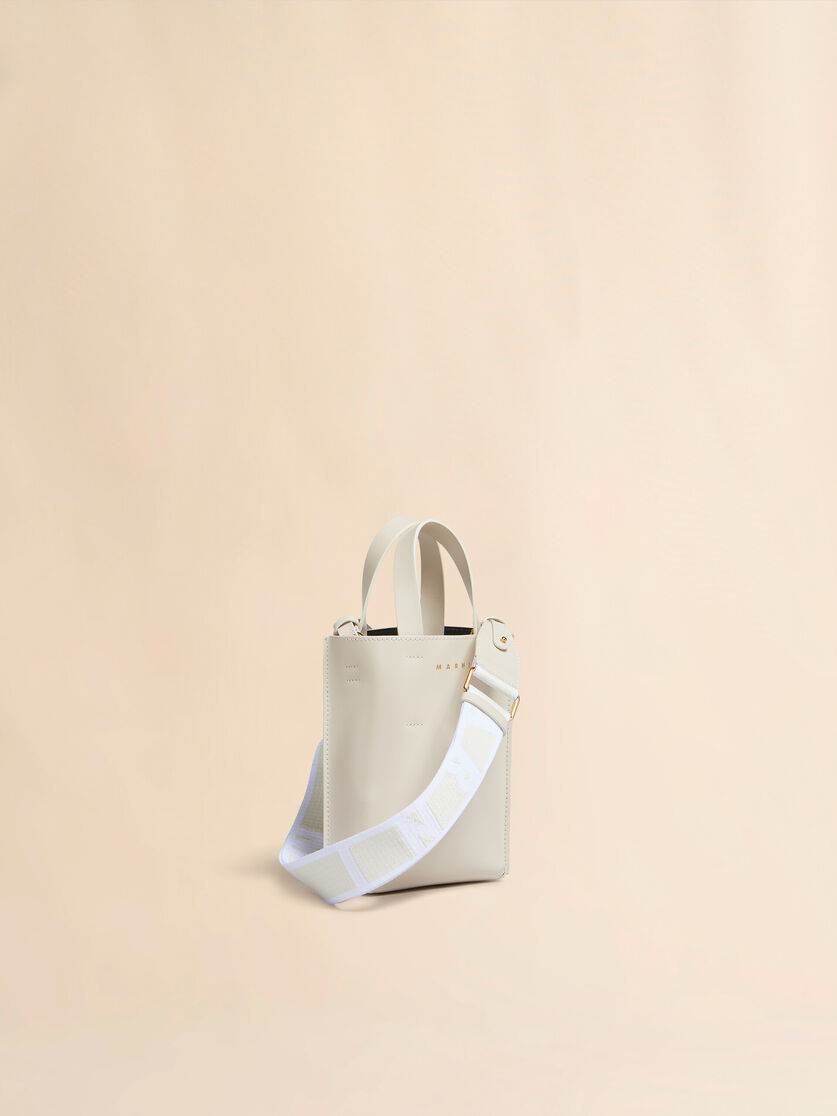 MUSEO NANO BAG IN CREAM LEATHER - 5