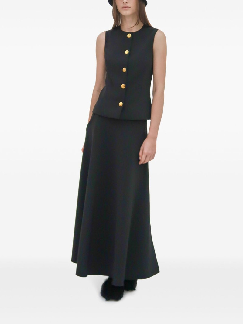 ROSETTA GETTY sleeveless button-up vest outlook