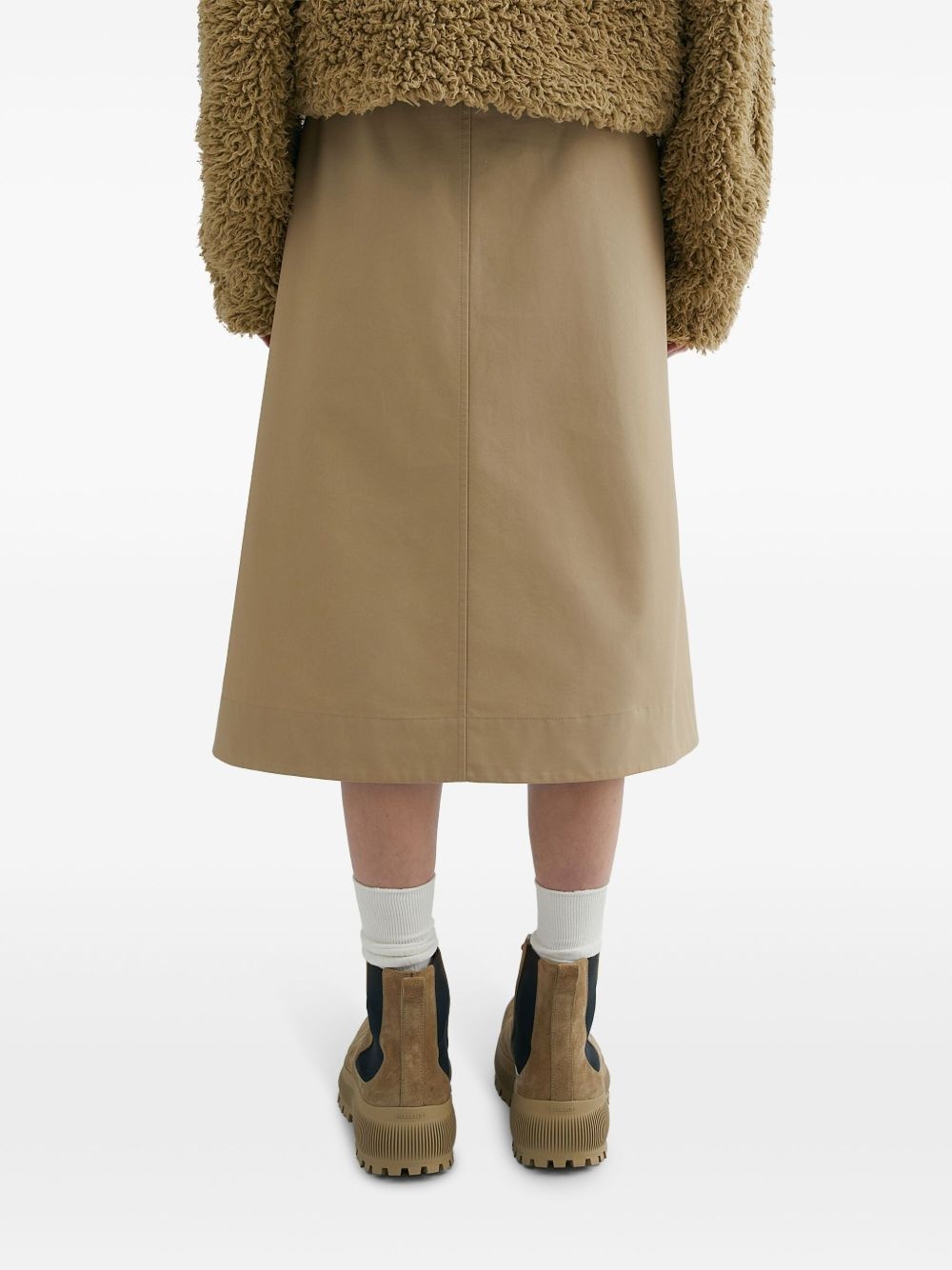 wrap buckled midi skirt - 4