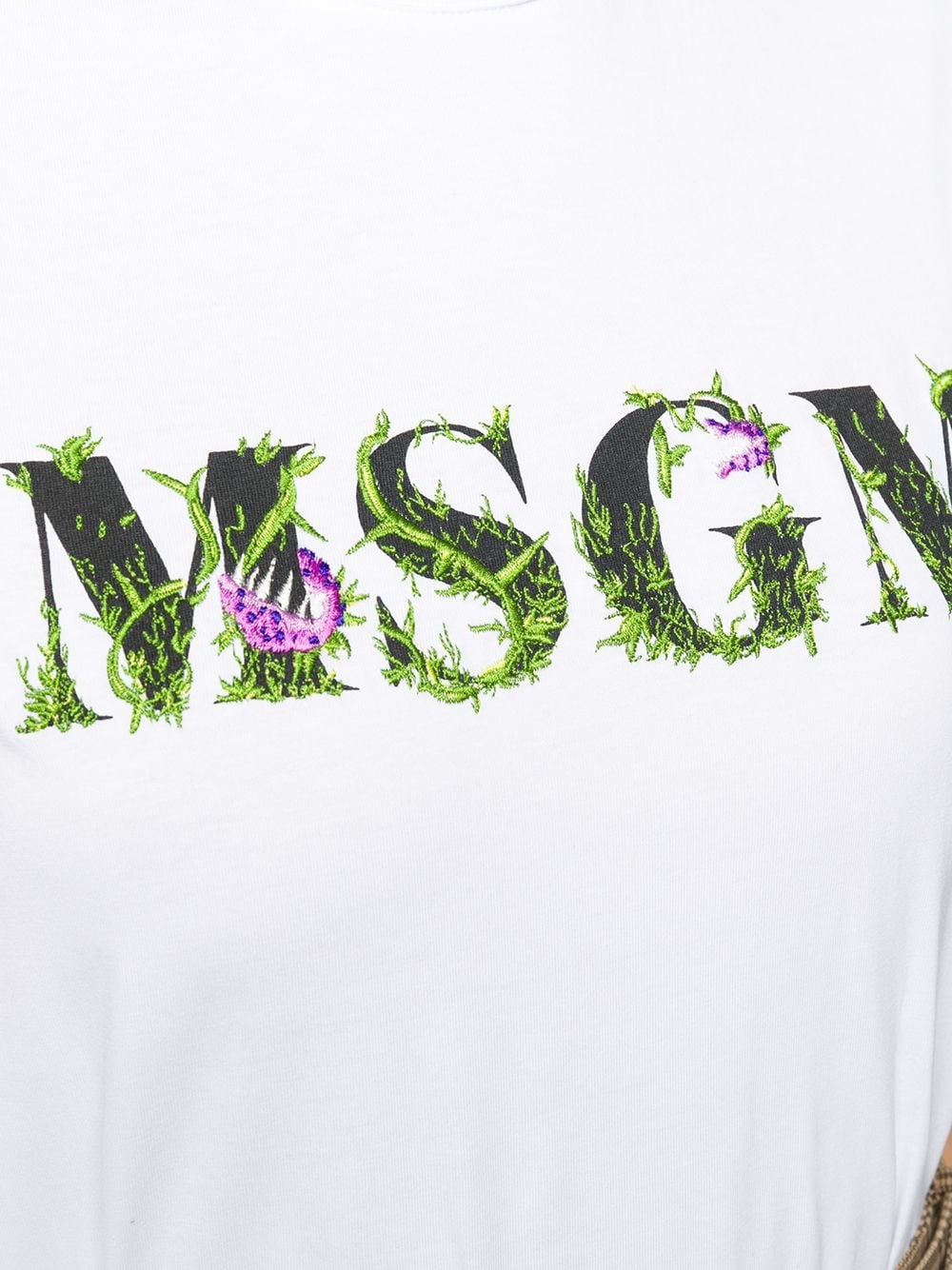 floral logo T-shirt - 5