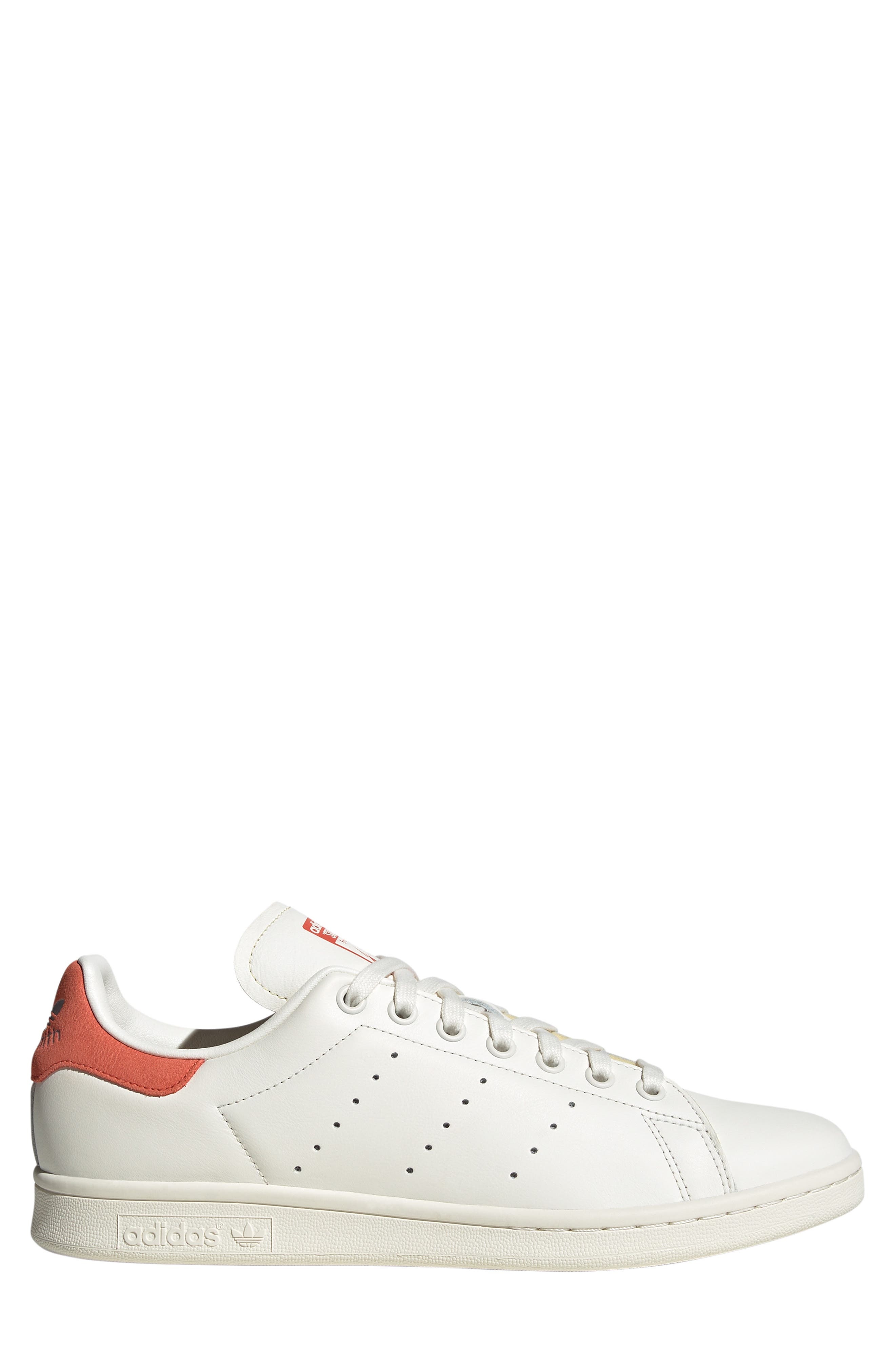 adidas Stan Smith Sneaker in White/Off White/Preloved Red at Nordstrom, Size 7 - 8