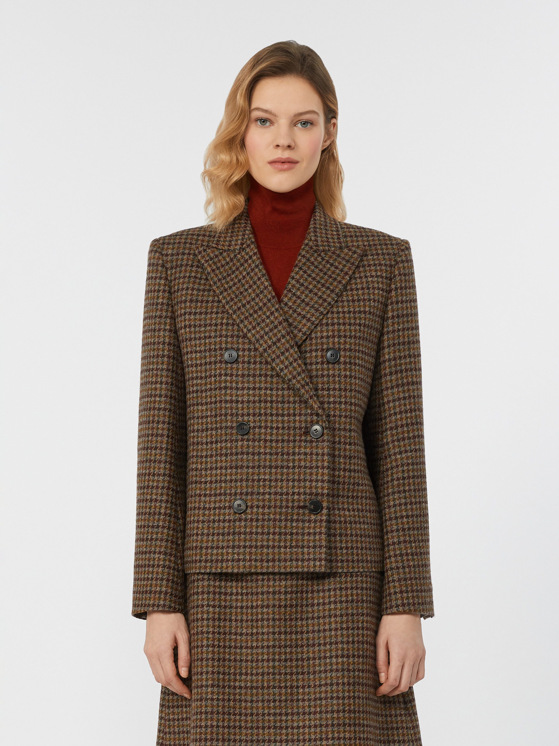 GERUSIA Cropped wool blend blazer - 3