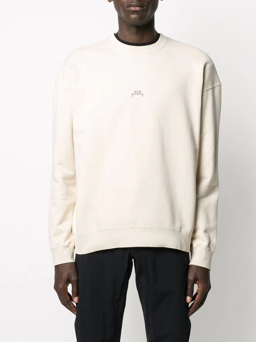 crew neck logo printed sweatshirt - 3