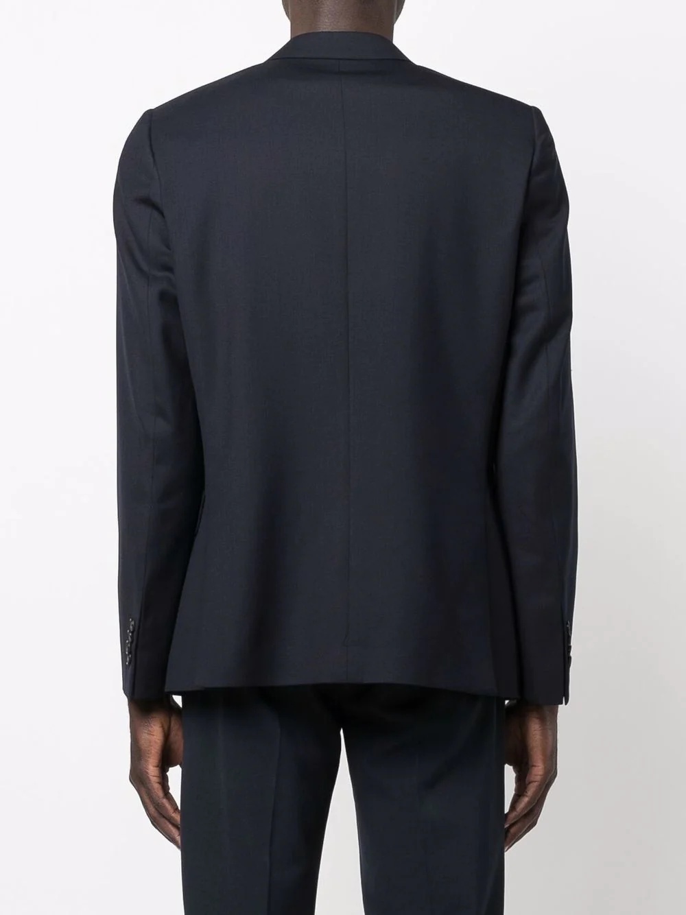 logo-patch single-breasted blazer - 6