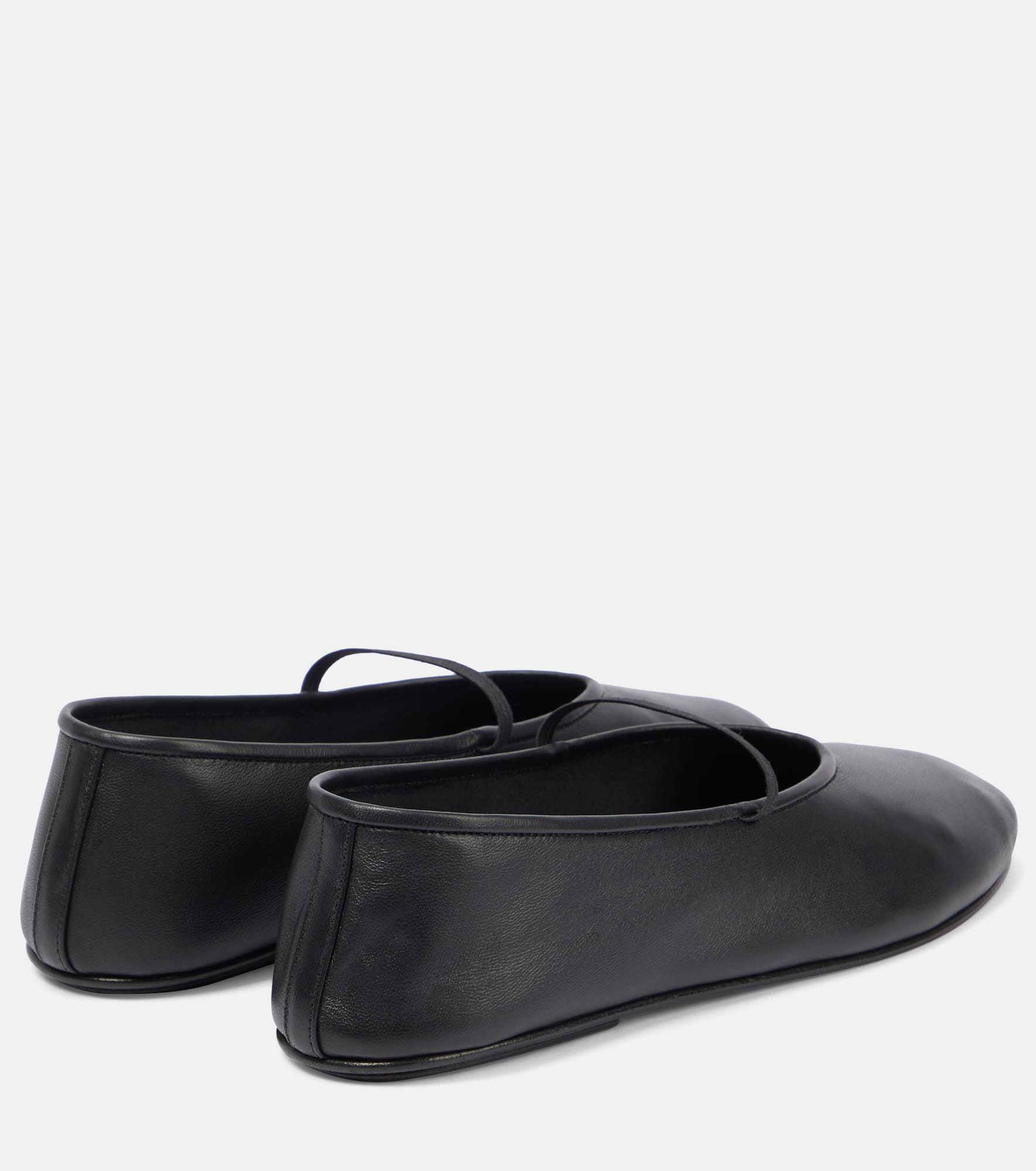 Leather ballet flats - 3