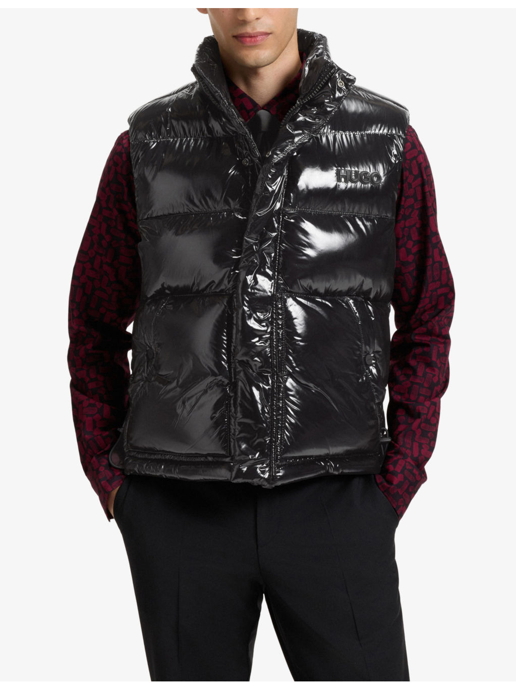 Branded Glossy Shell Gilet - 3
