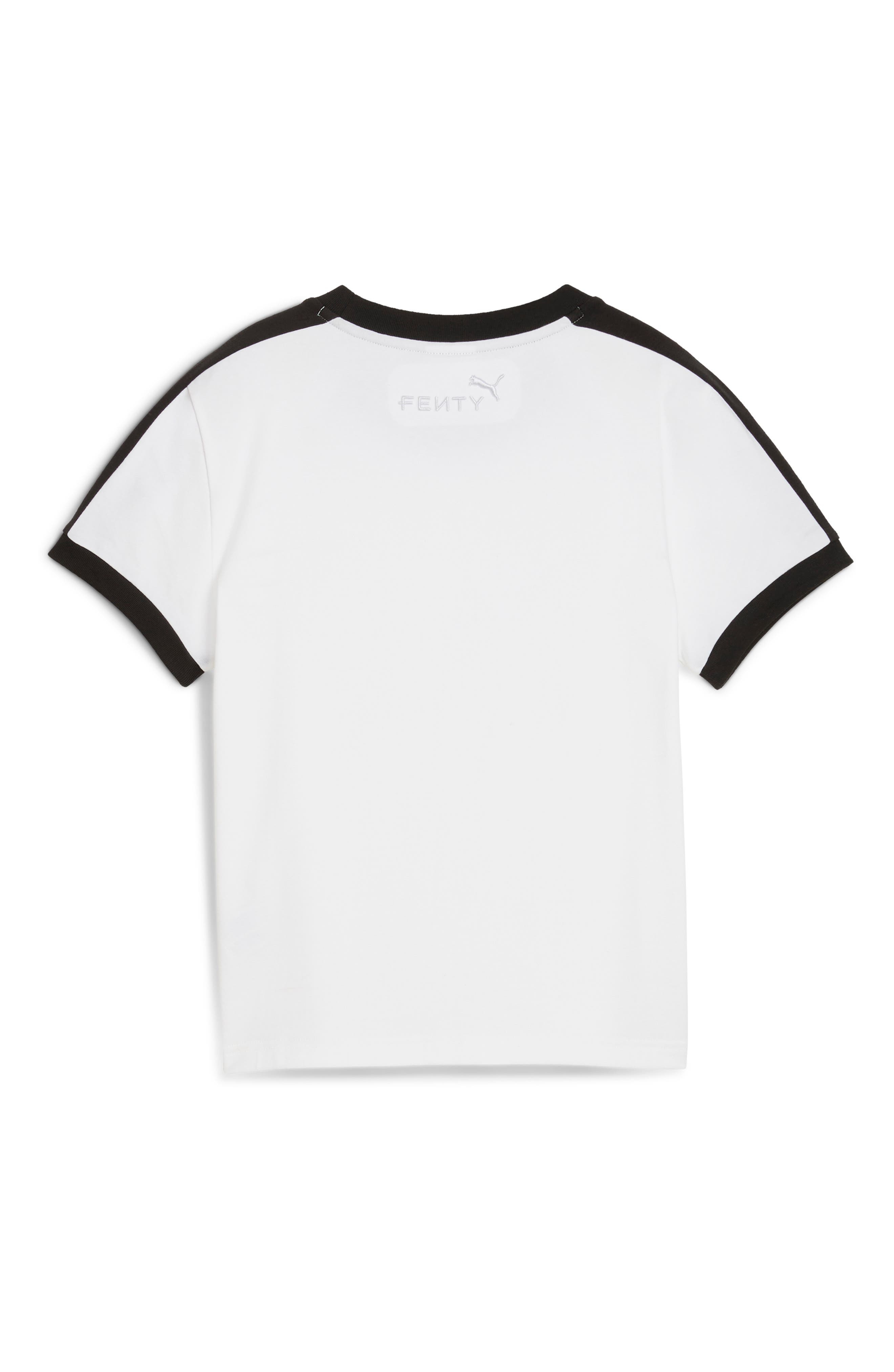 PUMA x Fenty Rhinestone Stretch Cotton Blend T-Shirt in Puma White at Nordstrom - 5