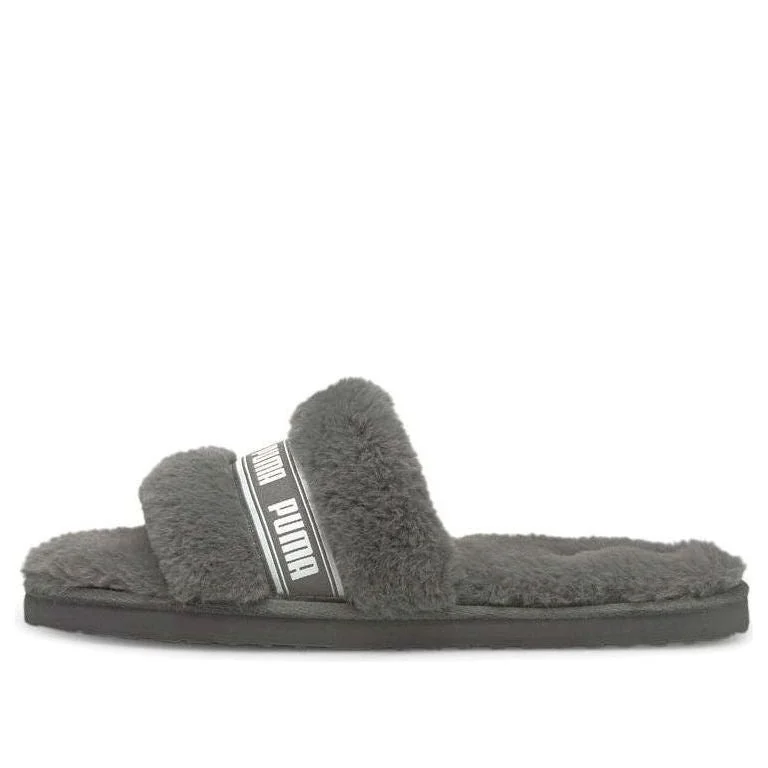 (WMNS) PUMA Fluff Slide 'Charcoal Grey' 384937-02 - 1