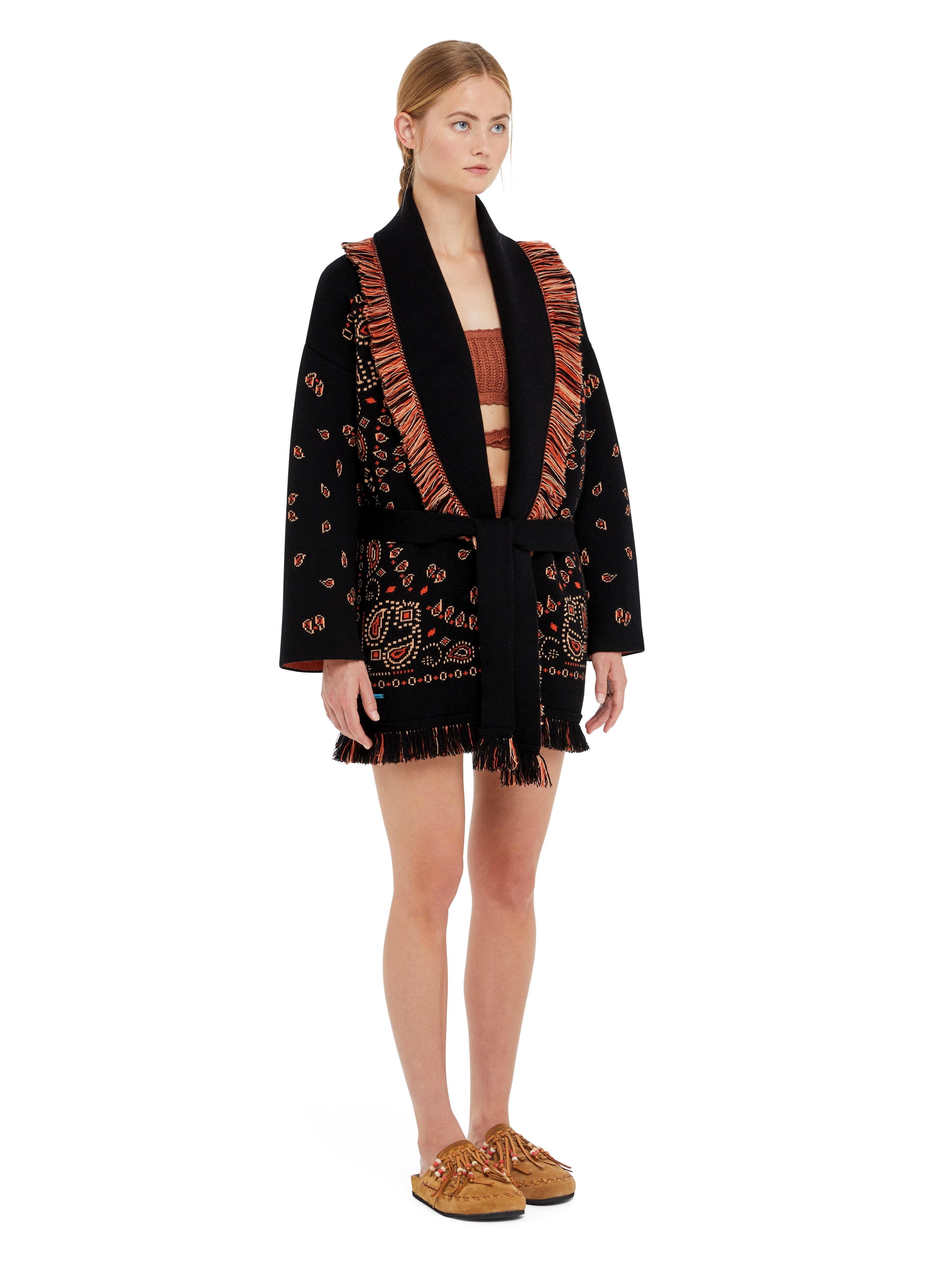 Bandana Jacquard Cardigan - 6